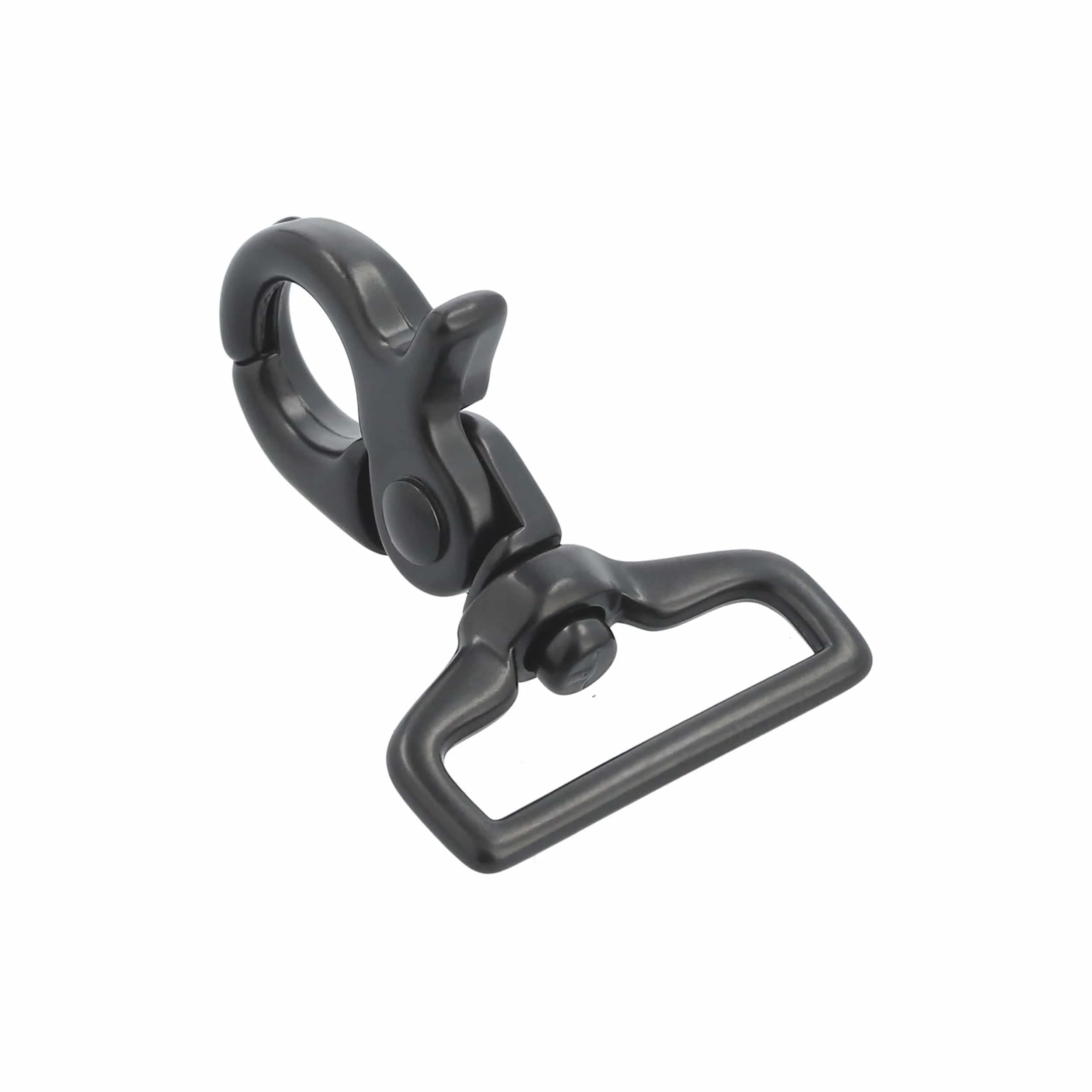 1" Black, Trigger Swivel Snap Hook, Zinc Alloy-PK4, #P-2946-BLK