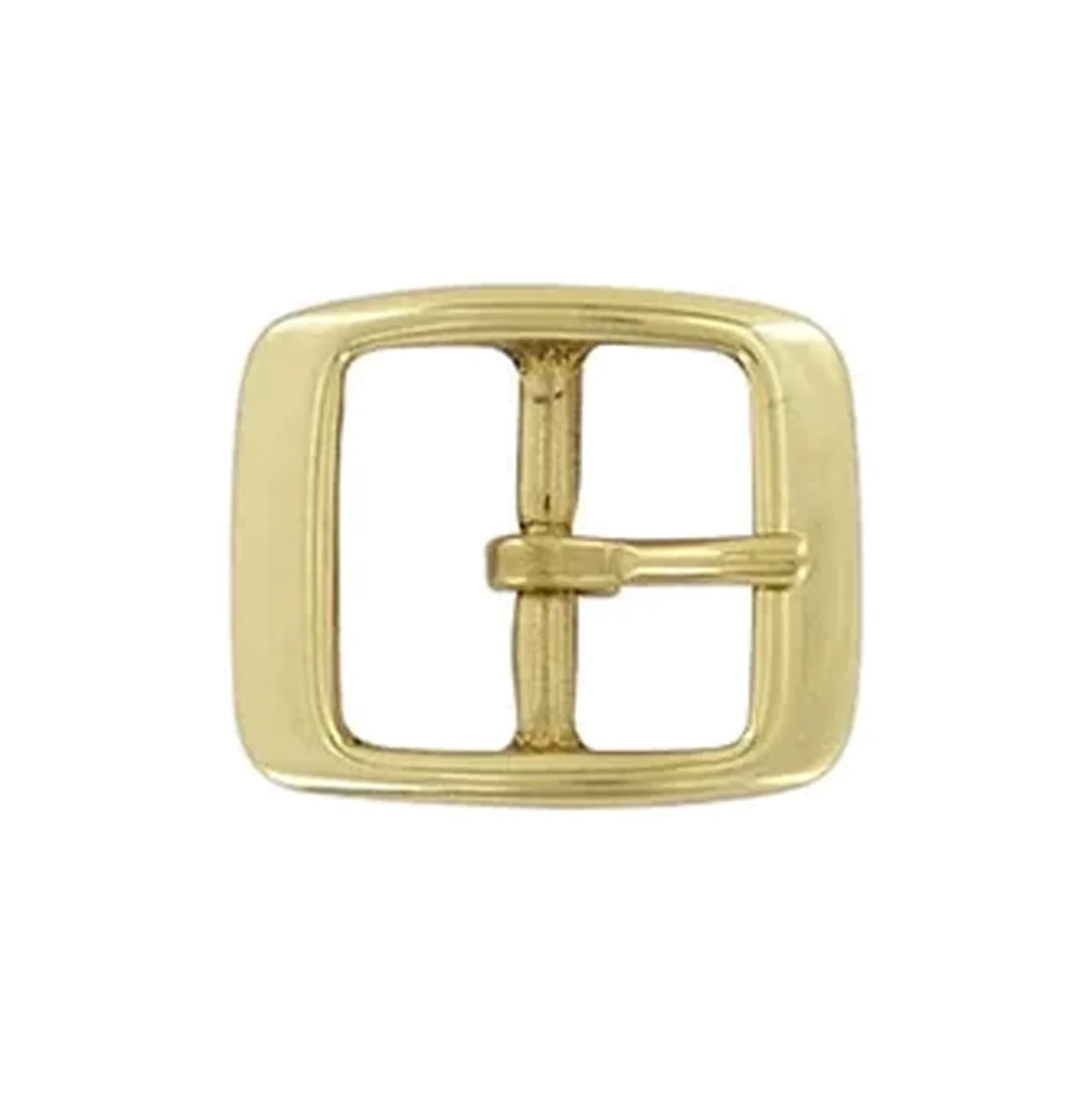 1" Brass, Center Bar Buckle, Solid Brass, #C-1337-SB