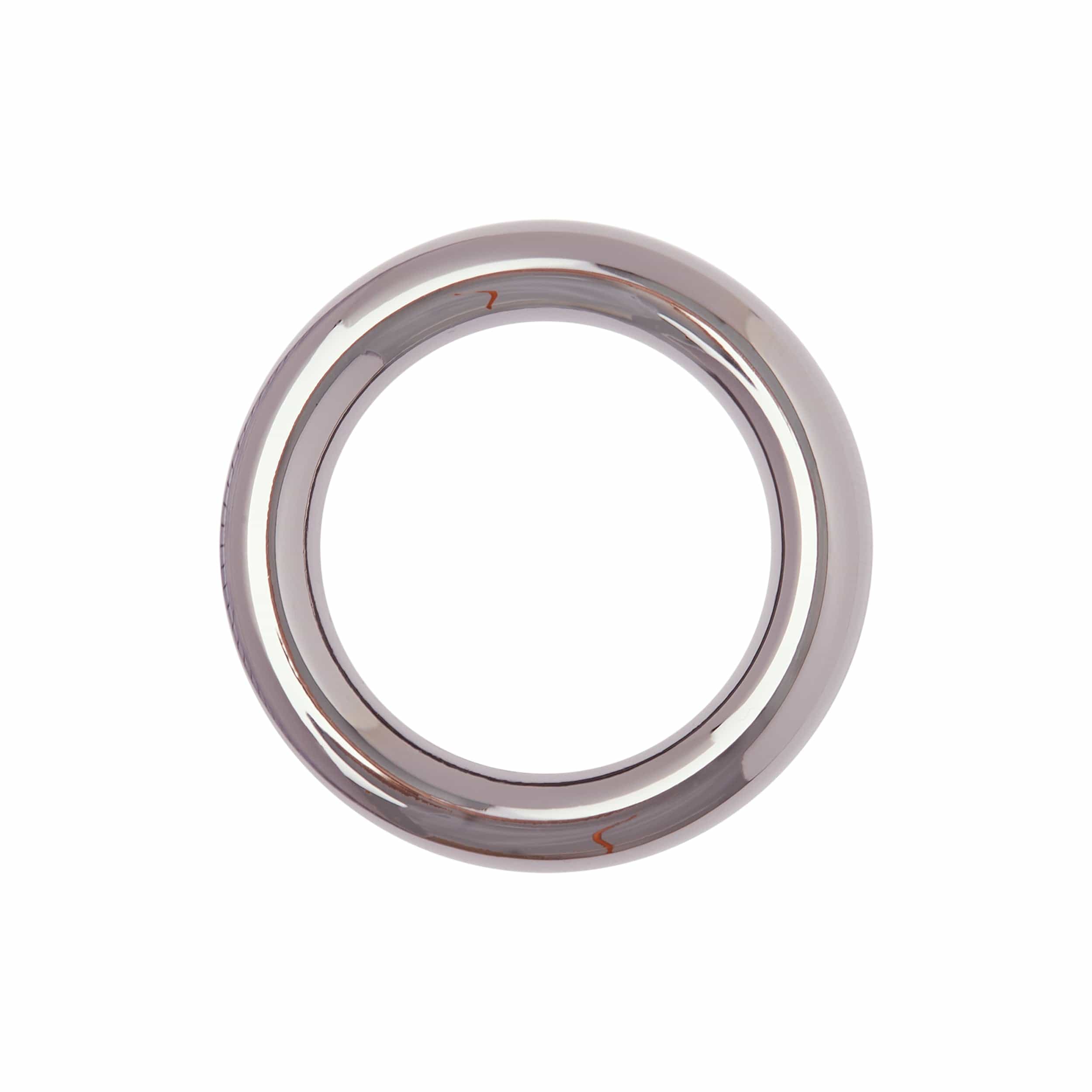 1" Gunmetal, Cast Heavy Round Ring, Zinc Alloy, #P-2549-GUNM