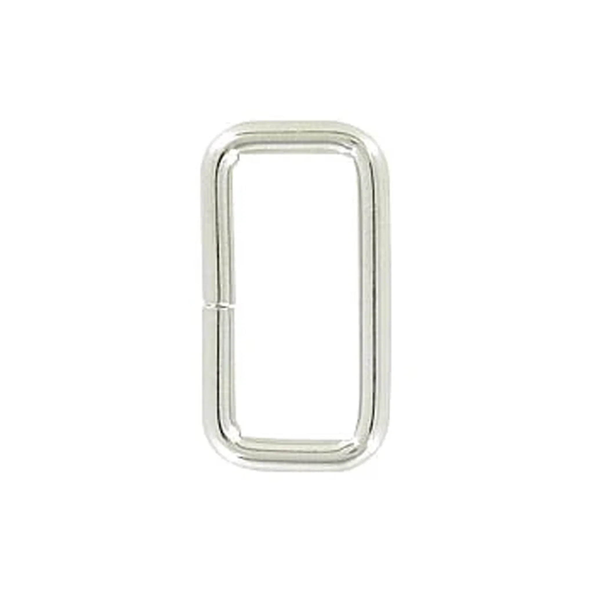 1" Nickel, Split Rectangular Ring, Steel, #C-25-1-NP