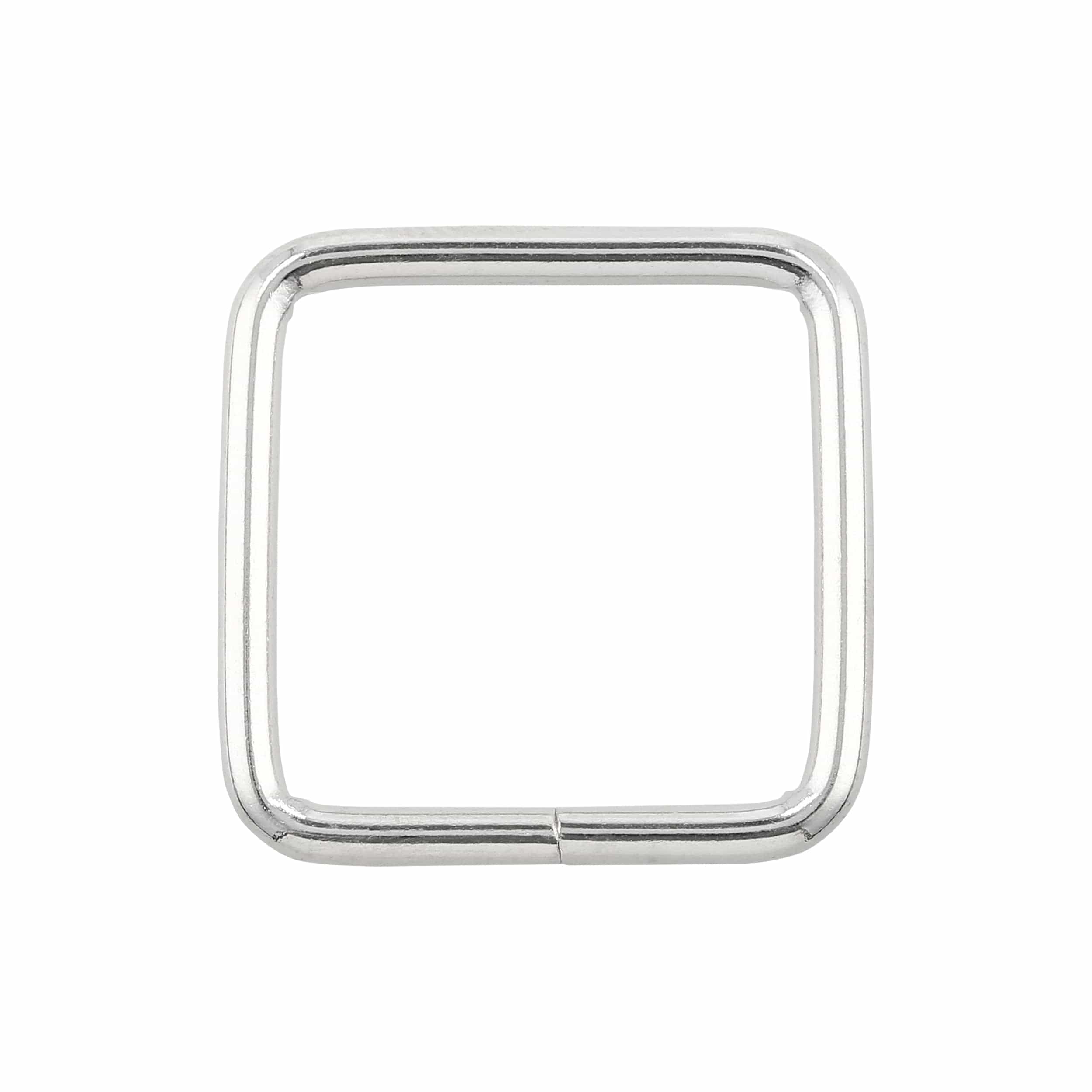 1" Nickel, Square Welded Ring, Steel, #P-2321