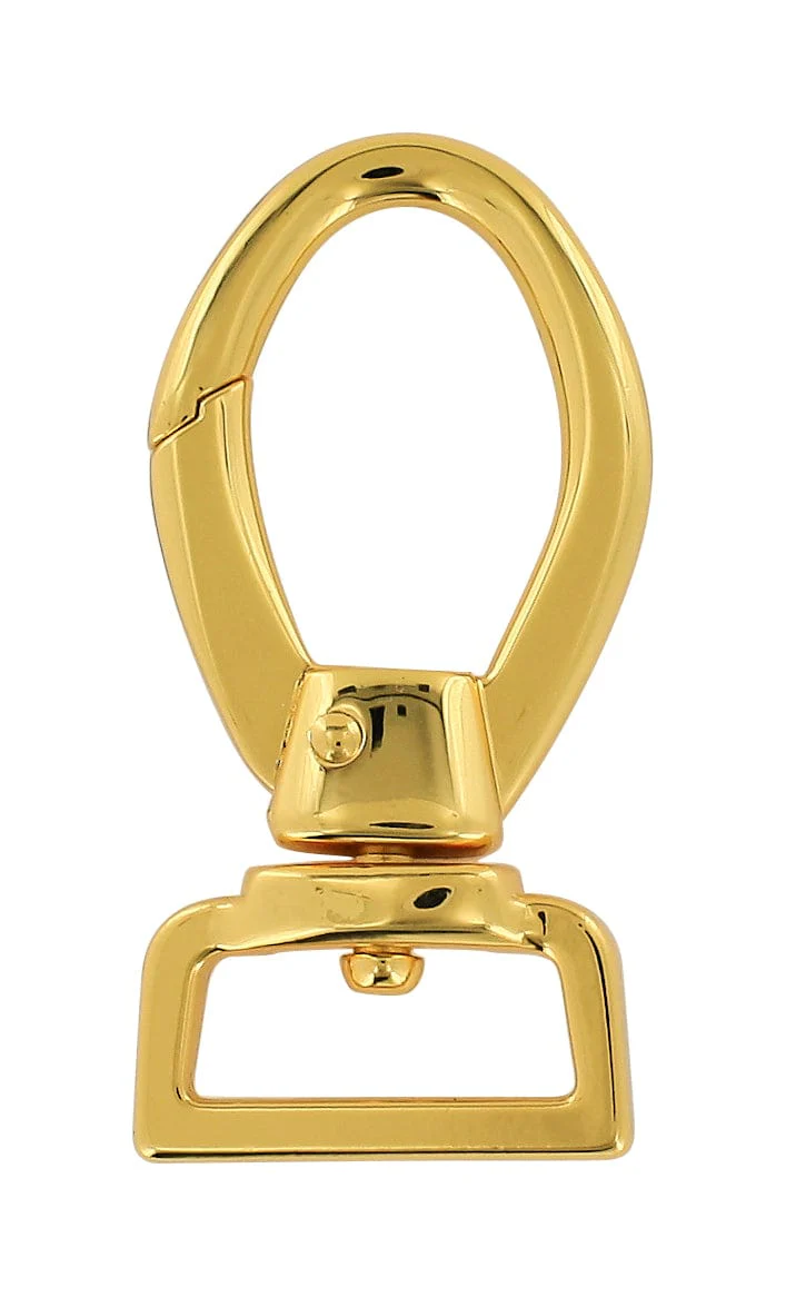 1" Shiny Gold, Swivel Snap Hook, Zinc Alloy, #P-2804-GOLD