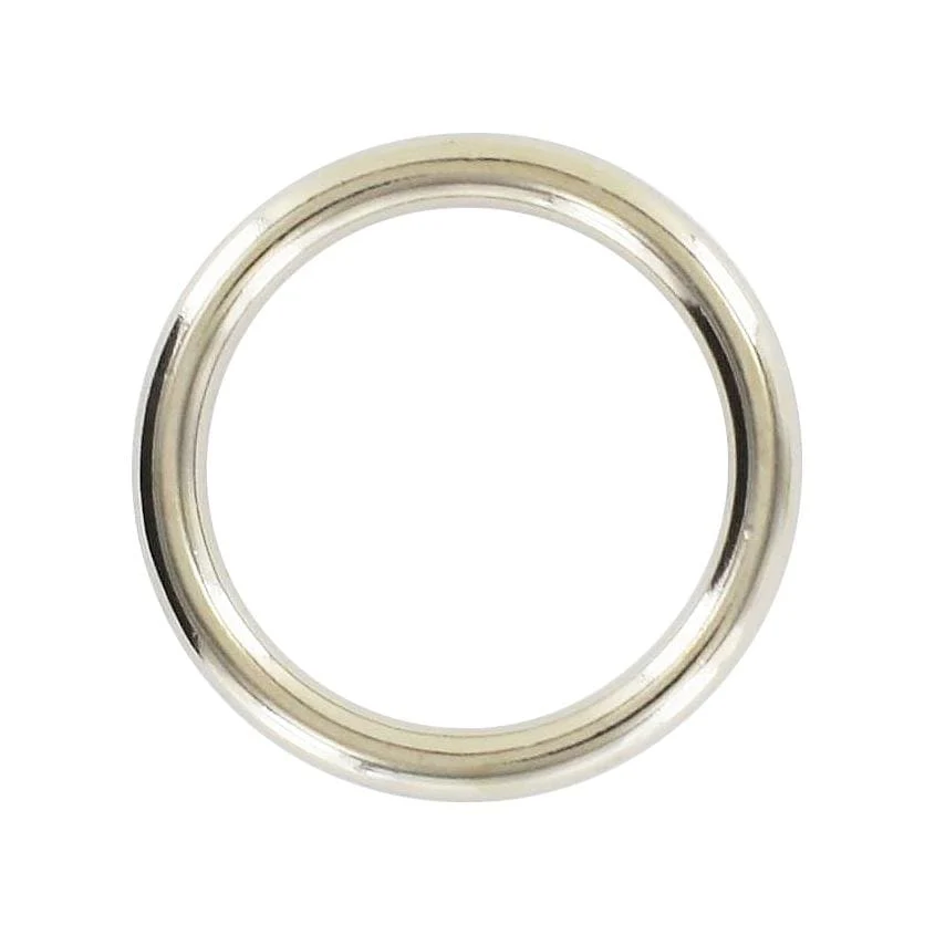 1" Shiny Nickel, Cast Round Ring, Zinc Alloy, #A-234-NP