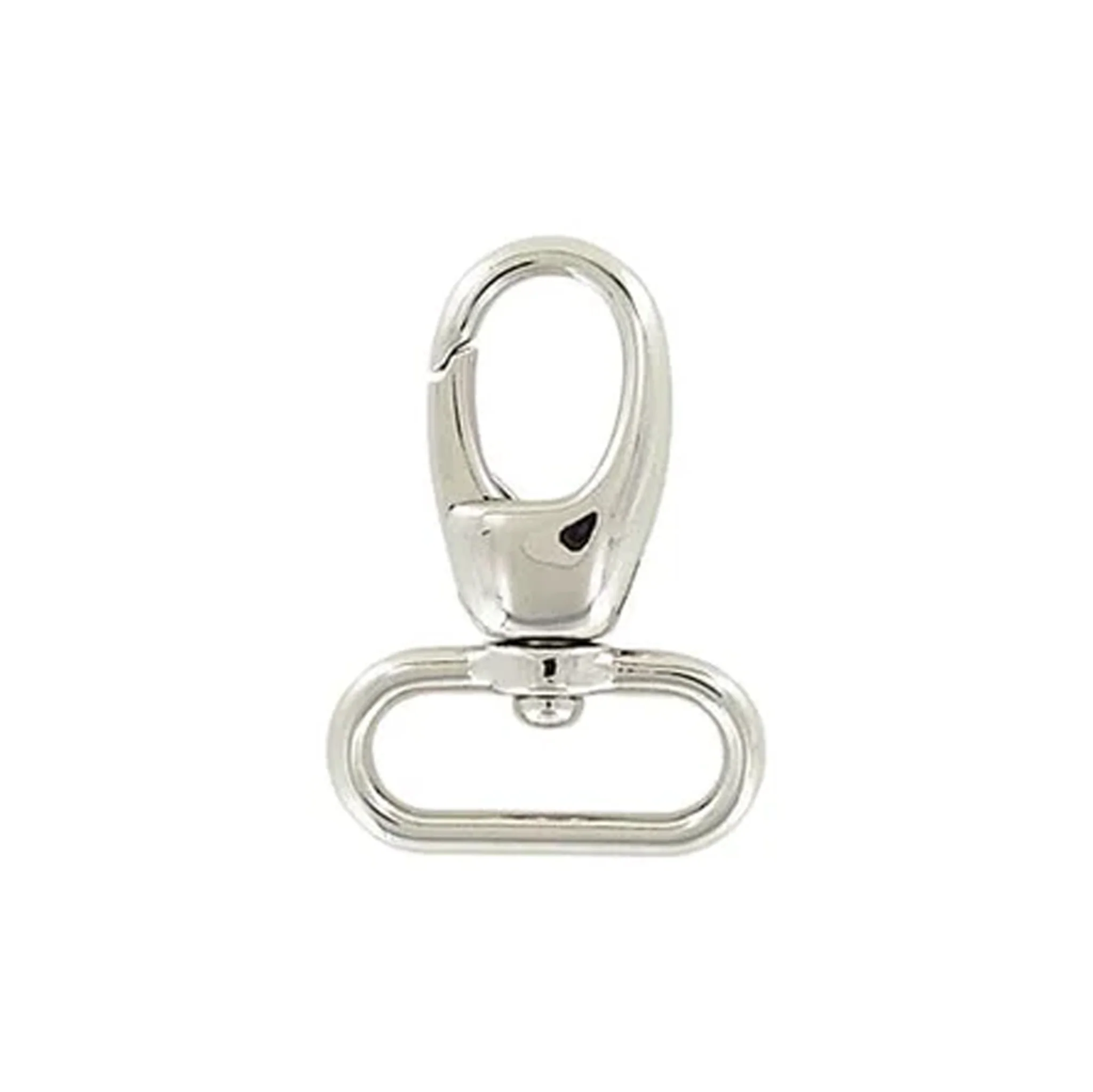 1" Shiny Nickel, Lever Swivel Snap Hook, Zinc Alloy, #P-2274-NP