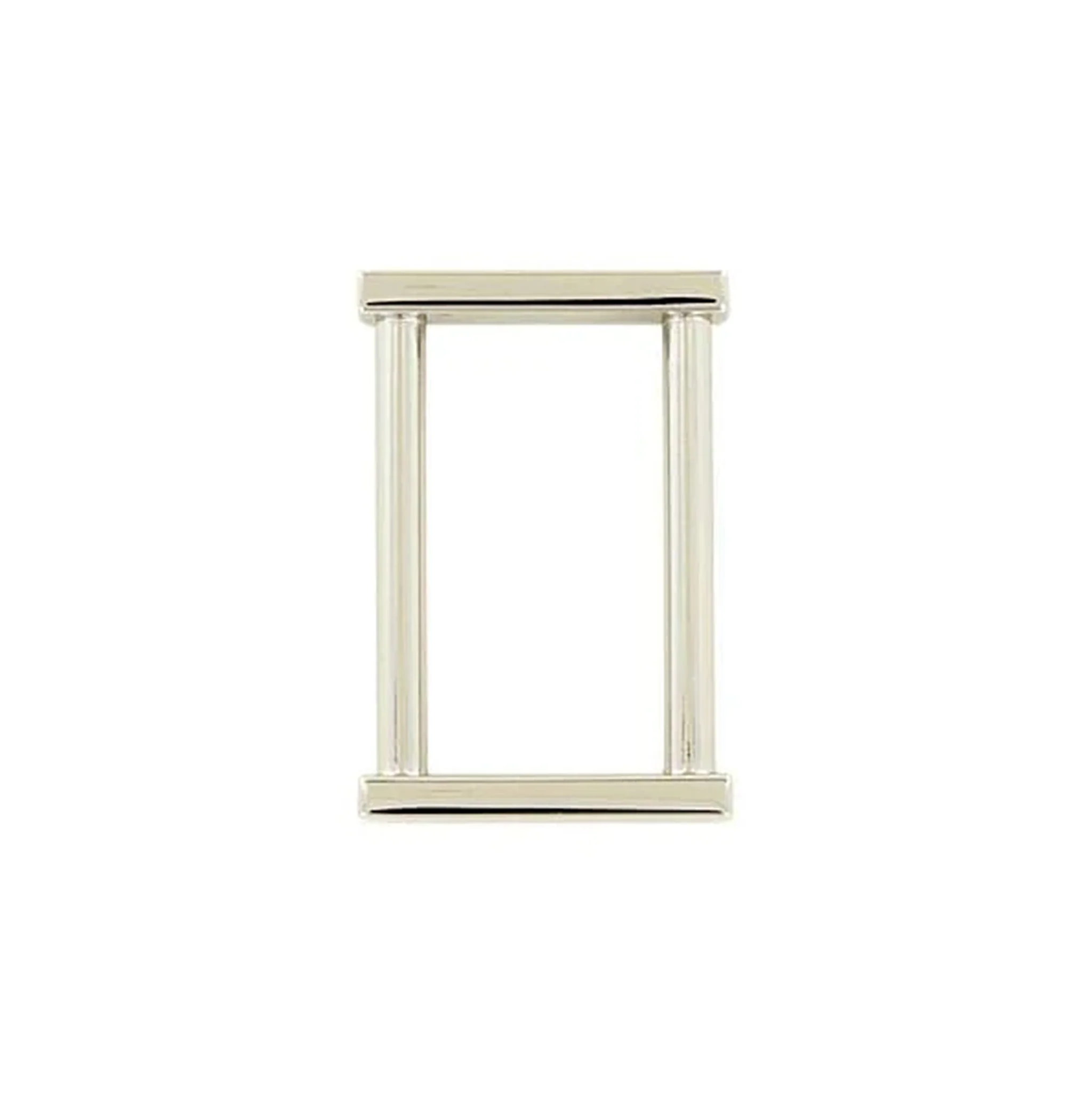 1" Shiny Nickel, Solid Rectangular Ring, Zinc Alloy, #P-2643-NIC
