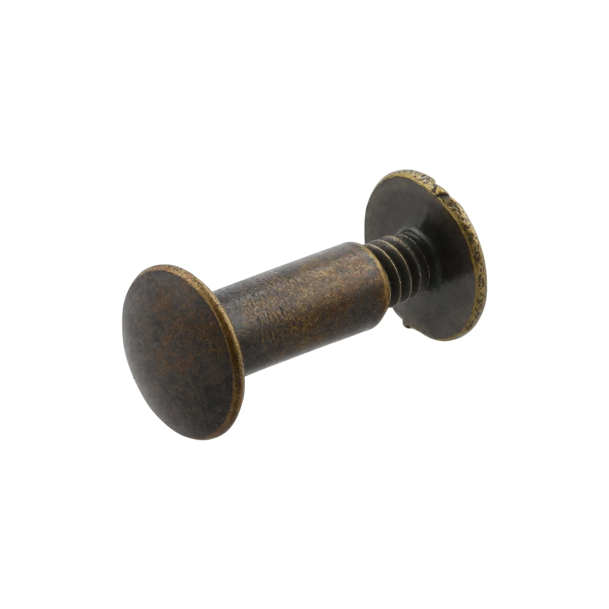 1/2" Antique Brass, Chicago Screw, Solid Brass PK10, #L-156-1-2-ANTB