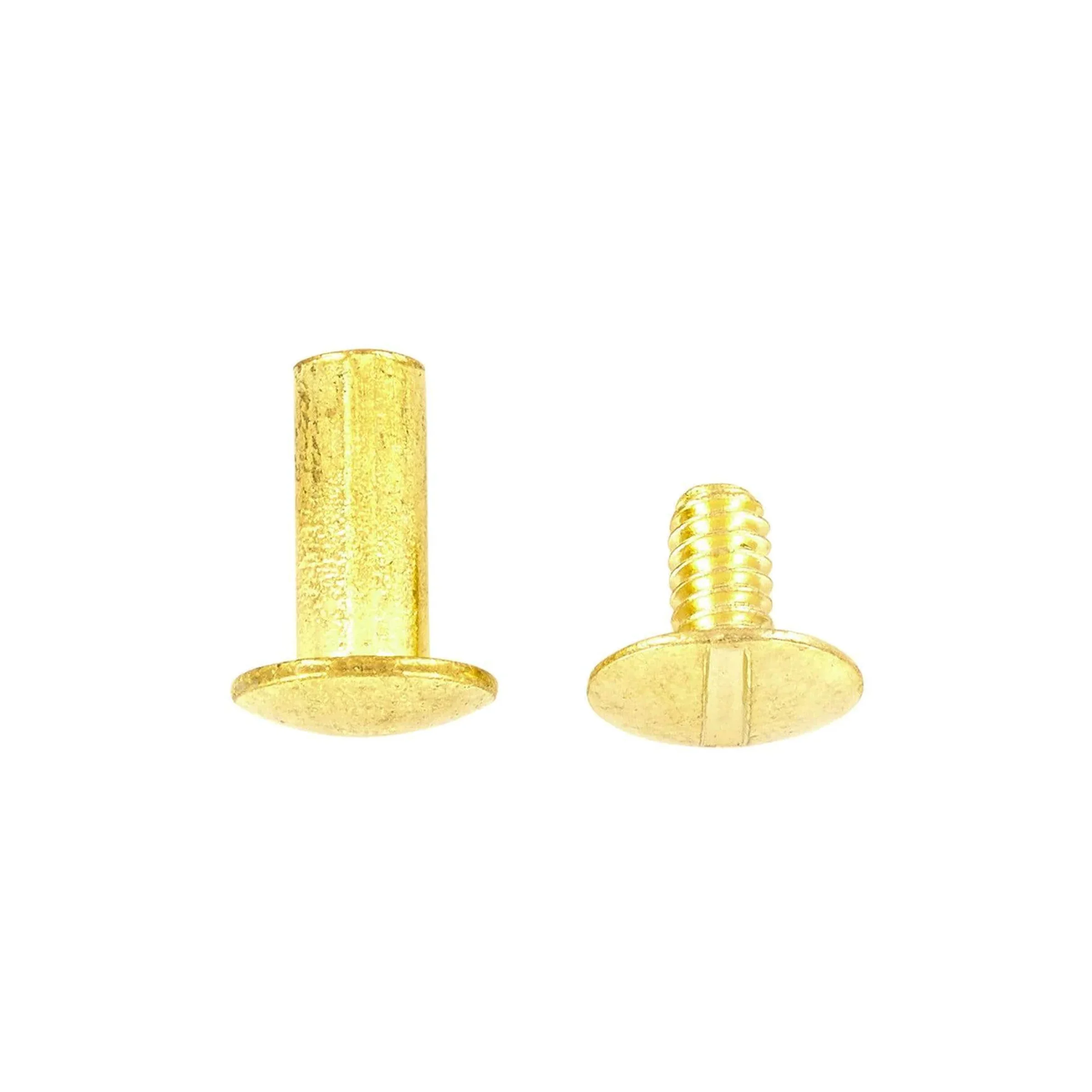 1/2" Brass, Chicago Screw, Solid Brass PK10, #L-156-1-2SB