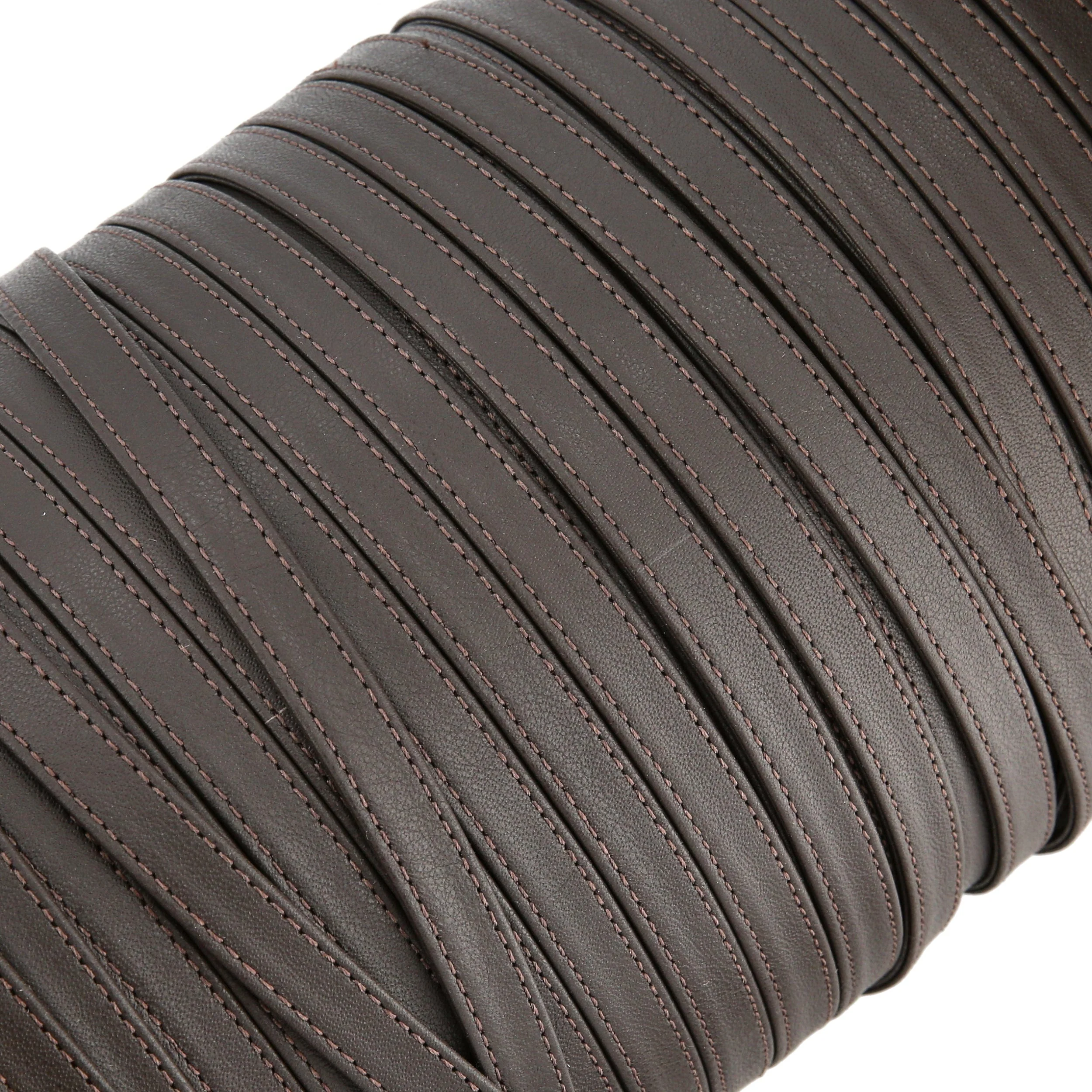 1/2" Dark Brown, Leather Strapping, Leather, #CALF-1-2-DKBRO