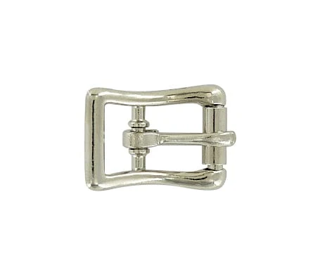 1/2" Nickel, Center Bar Buckle,  Zinc Alloy, #C-34-1-2