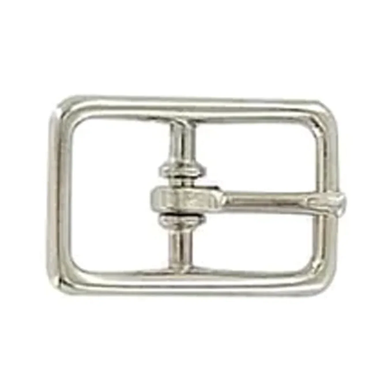 1/2" Nickel, Center Bar Buckle, Zinc Alloy, #C-1607