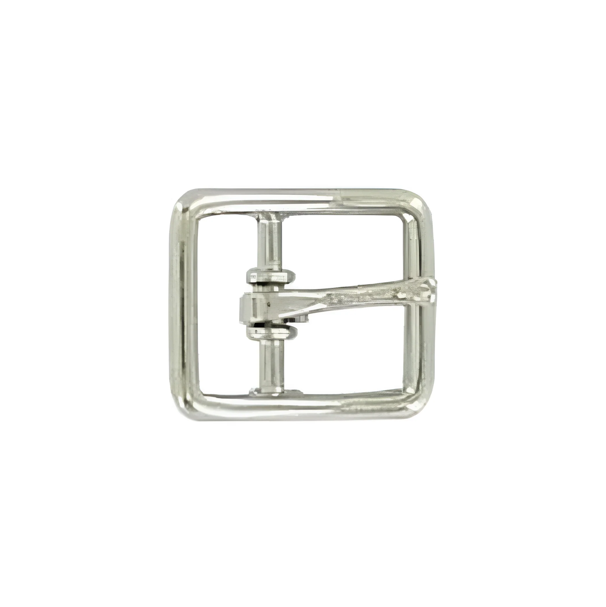 1/2" Nickel, Center Bar Buckle, Zinc Alloy, #C-22-1-2-NP
