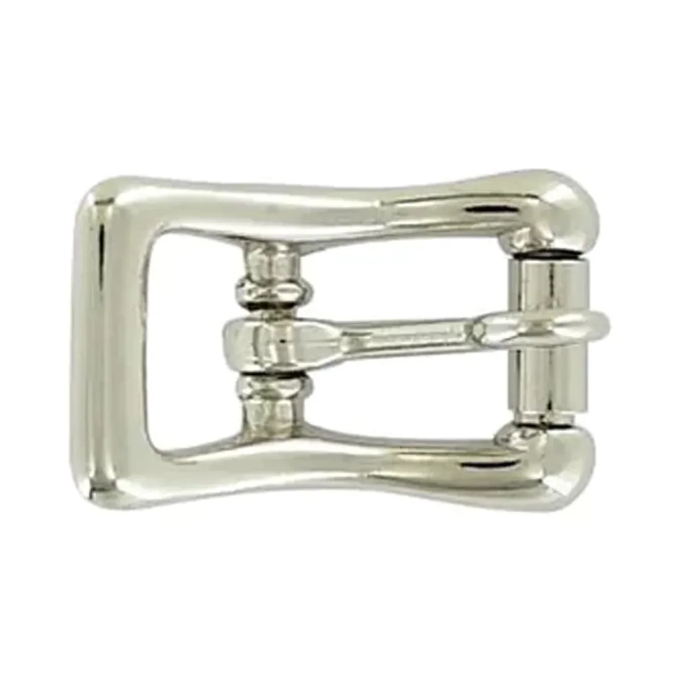 1/2" Nickel, Locking Tongue Center Bar Roller Buckle, Zinc Alloy, #C-1506-NIC