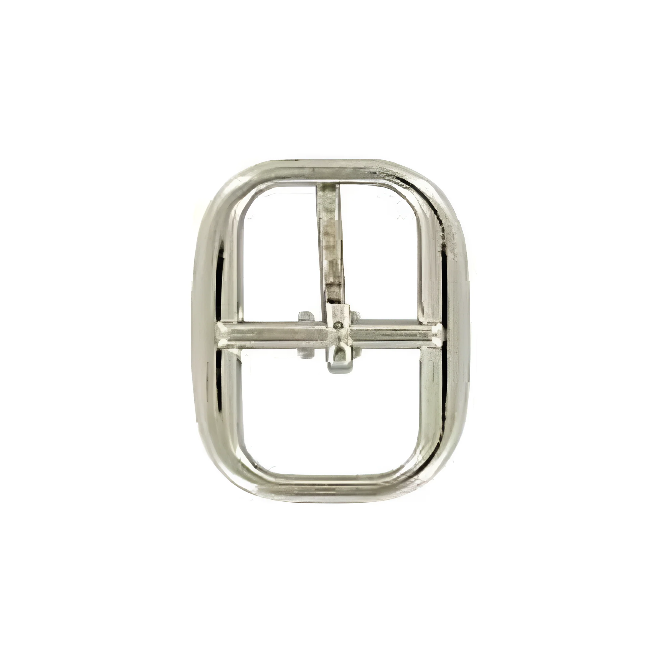 1/2" Shiny Nickel, Center Bar Buckle, Zinc Alloy, #C-1512-NP