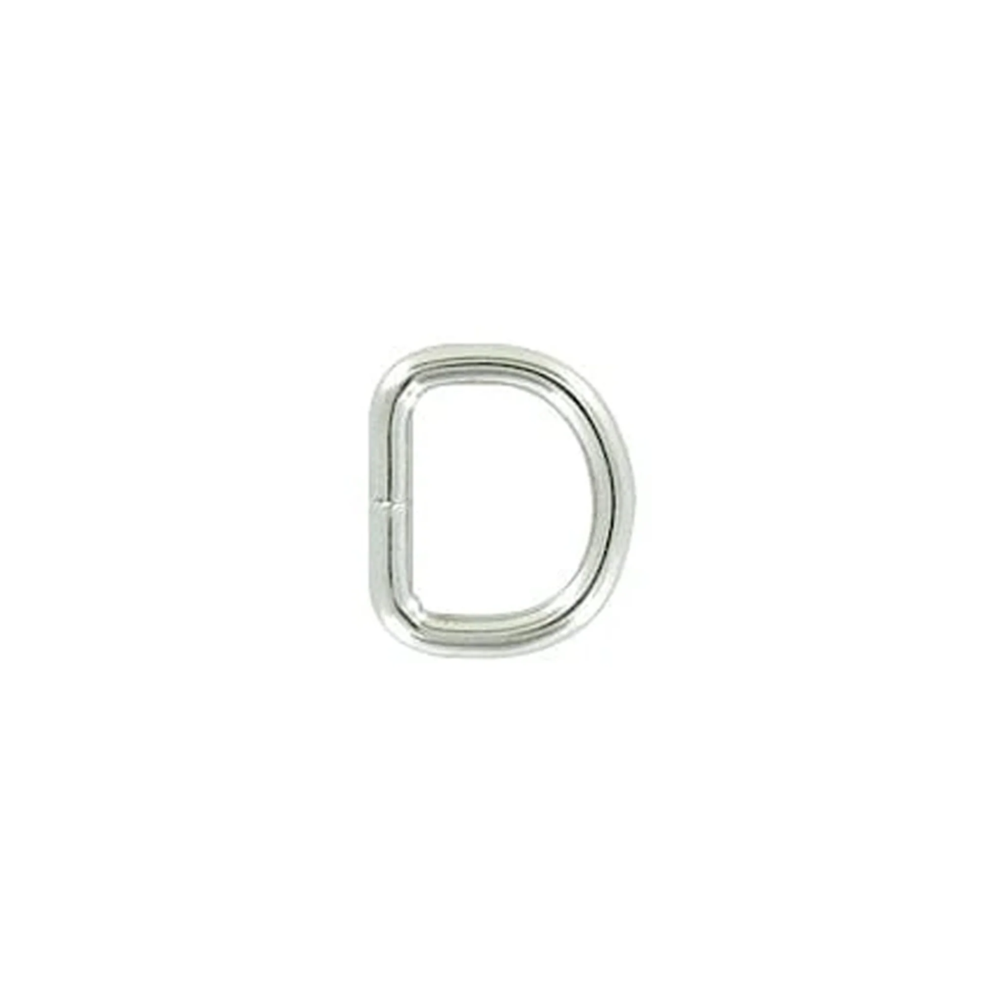 1/2" Shiny Nickel, Welded D Ring, Steel, #D-405-1-2-NP 1 3421-1-2-shiny-nickel-welded-d-ring-steel-d-405-1-2-np-1.webp