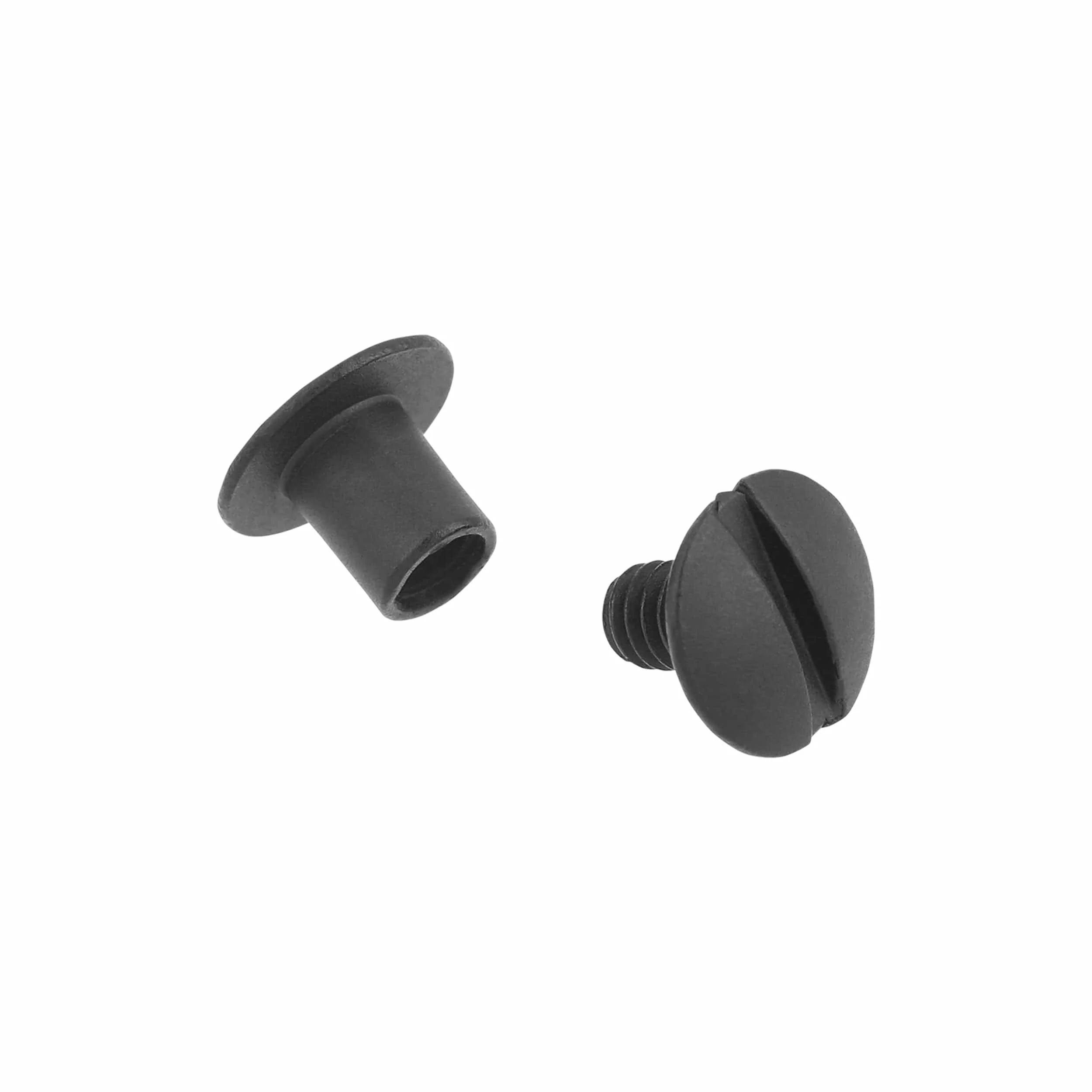 3447-1-4-black-open-hole-chicago-screw-solid-brass-pk10-l-156oh-1-4-blk-1.webp