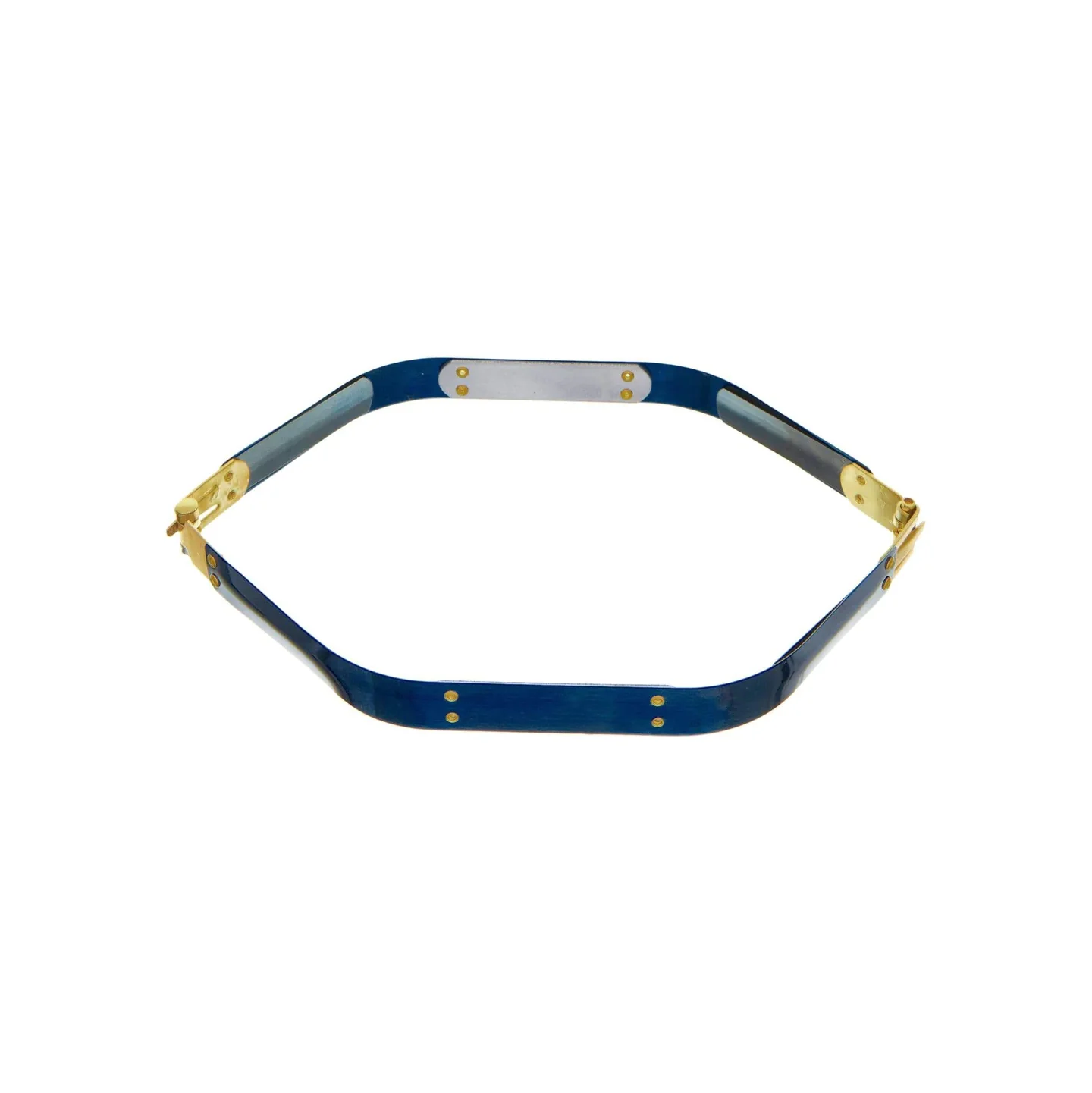 10" Facile Hexagonal Frame With Brass Hinges, Steel, #A-44-10 1 3544-10-facile-hexagonal-frame-with-brass-hinges-steel-a-44-10-1.webp