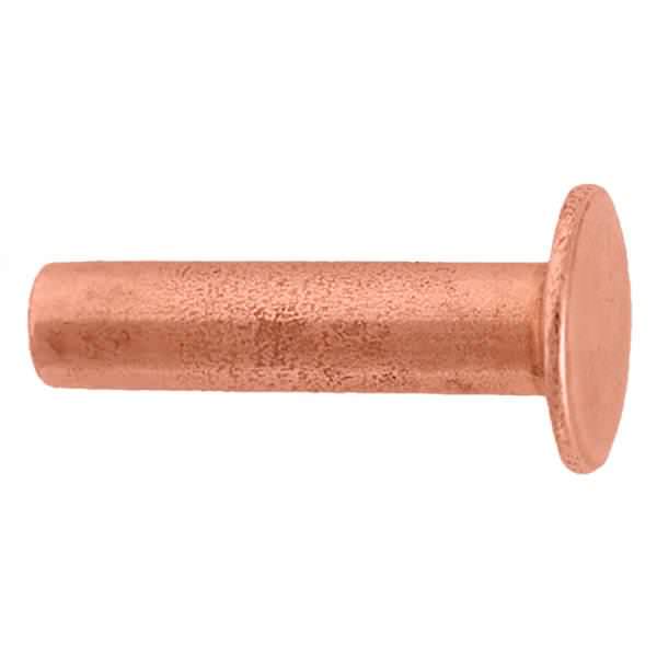 100 Pack of #104 Tubular Rivets, Copper