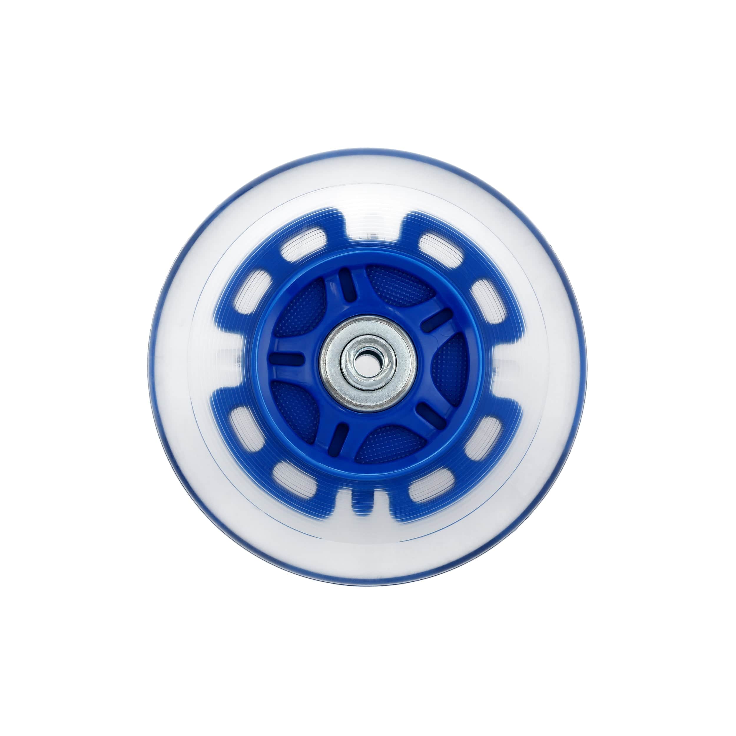 100mm Blue, In-line skate wheel with LED Lights, PolyUrethane, #L-3893-BLU