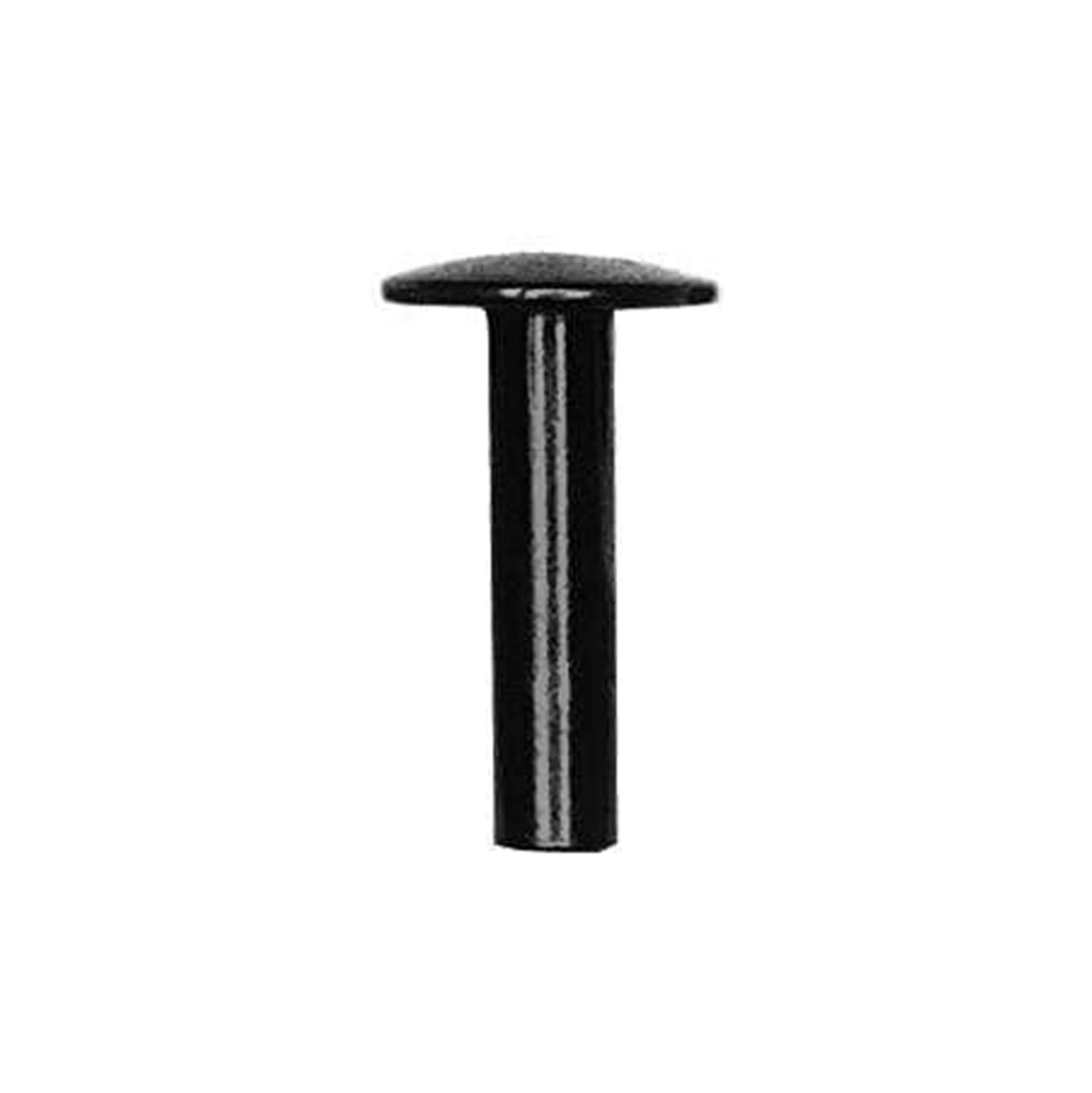 12/16" Black, Tubular Rivet, Steel - 12 pk, #350-12-16BLK