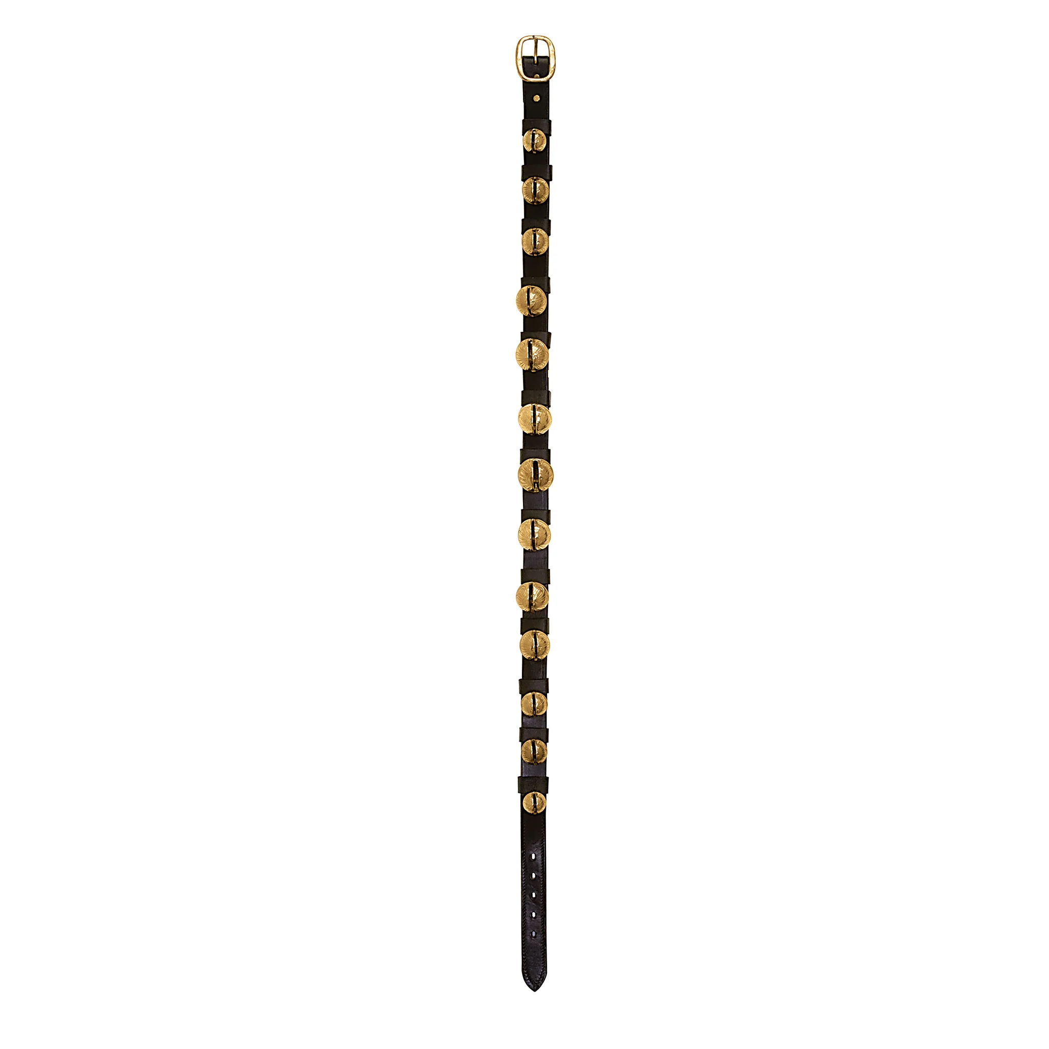 120 Sleigh Bell Strap Black, 1-1/4" W x 48" L
