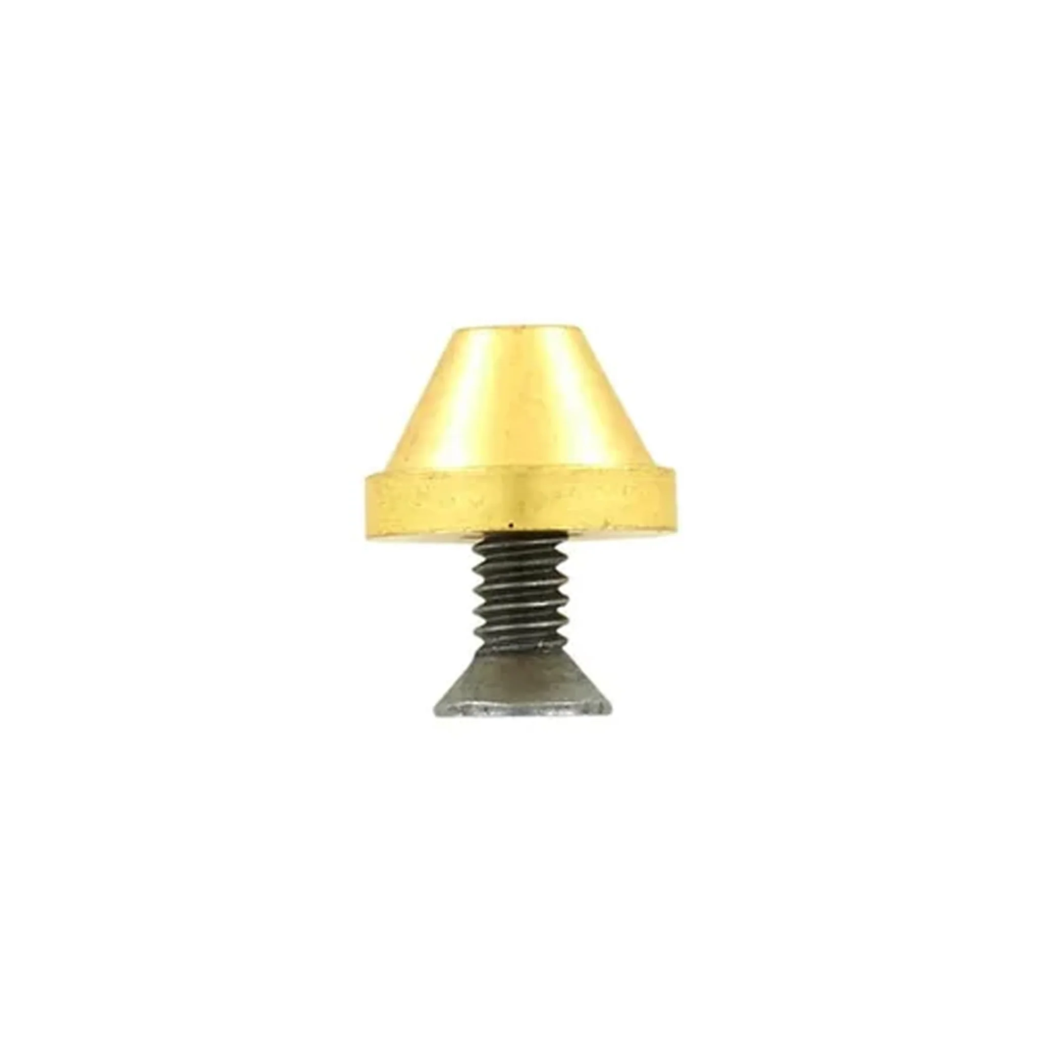 12mm Brass, Cone Handbag Bottom w/screw, Solid Brass-PK10, #P-2243 1 3745-12mm-brass-cone-handbag-bottom-w-screw-solid-brass-pk10-p-2243-1.webp