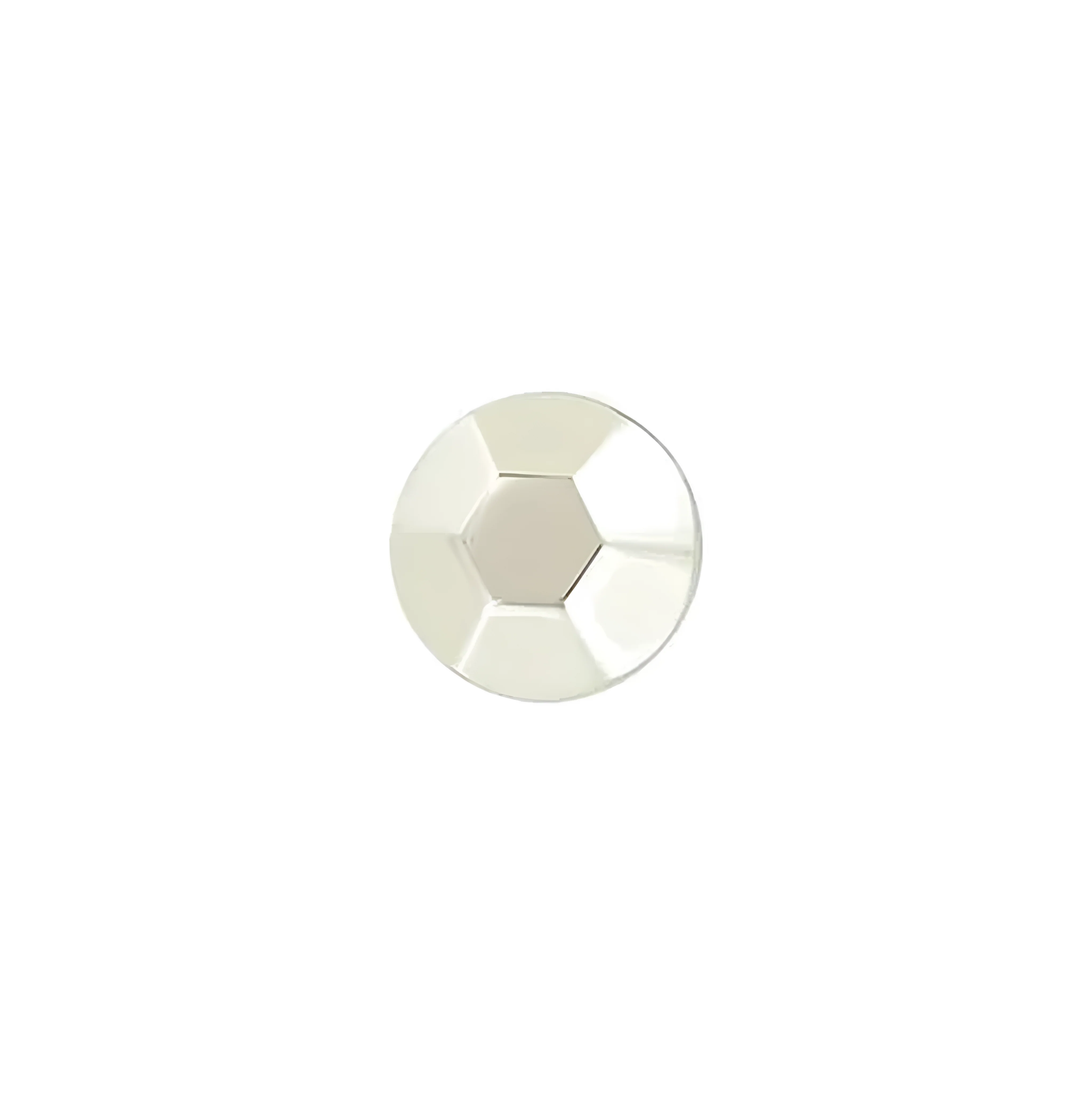 15mm Nickel, Hexigon Stud With Screw, Zinc Alloy -PK5, #P-2815-NIC