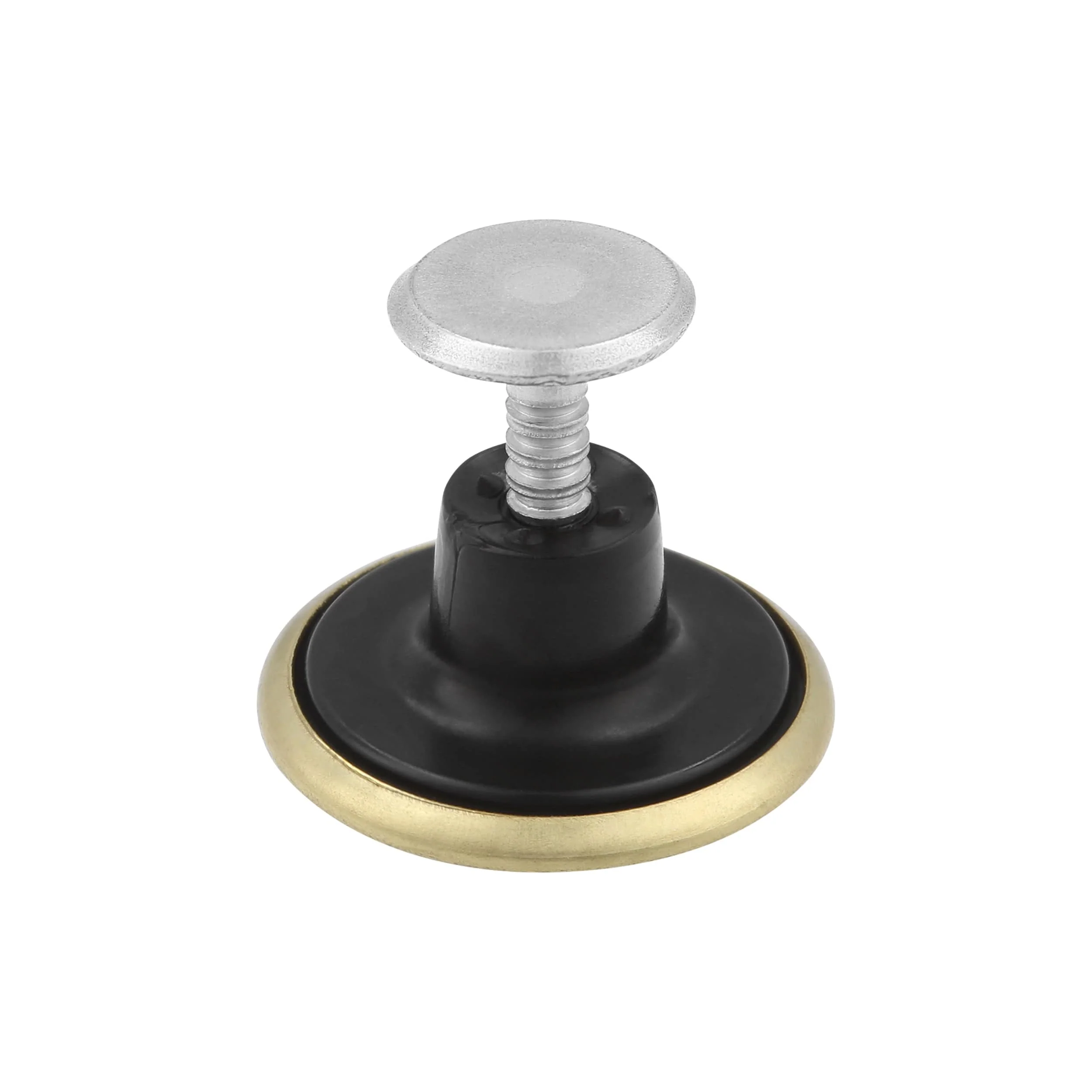 17mm Brass, Jean Button & Tack, Solid Brass, #A-324-BRS