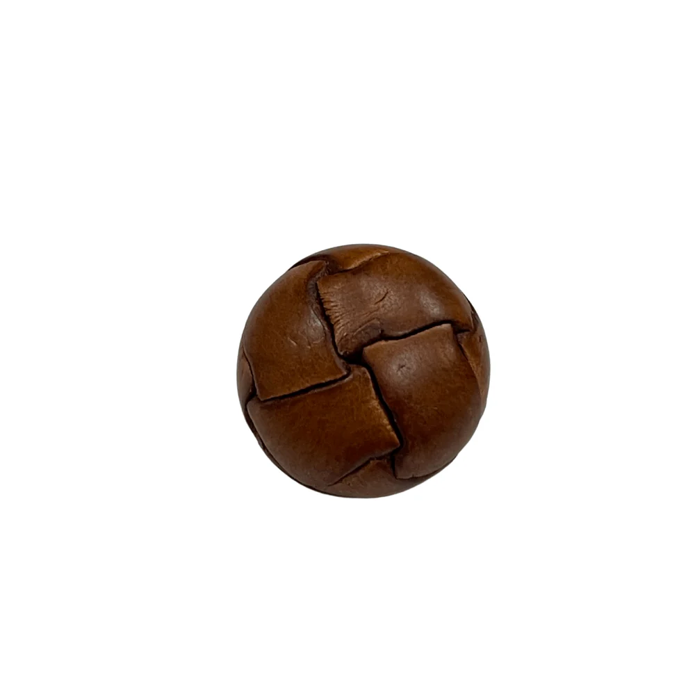 19mm Tan, Button, Leather, #A-281-TAN