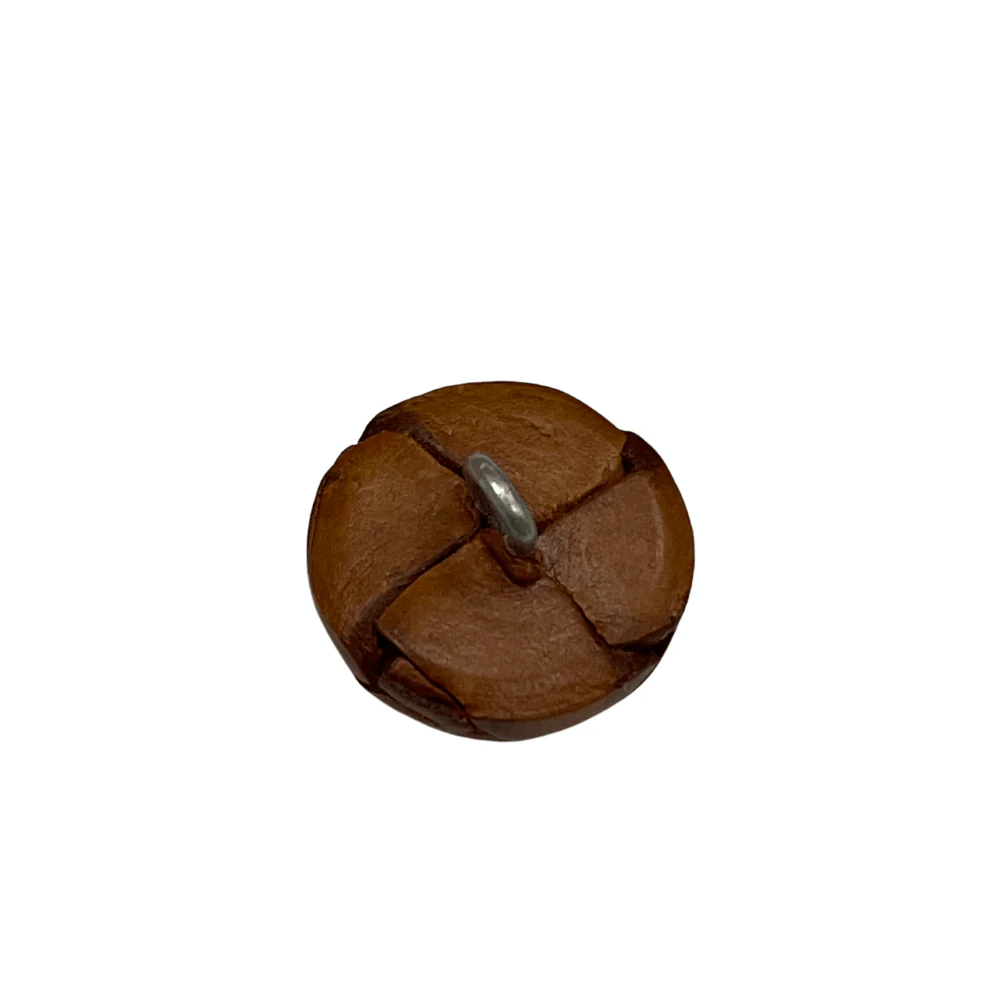 19mm Tan, Button, Leather, #A-281-TAN