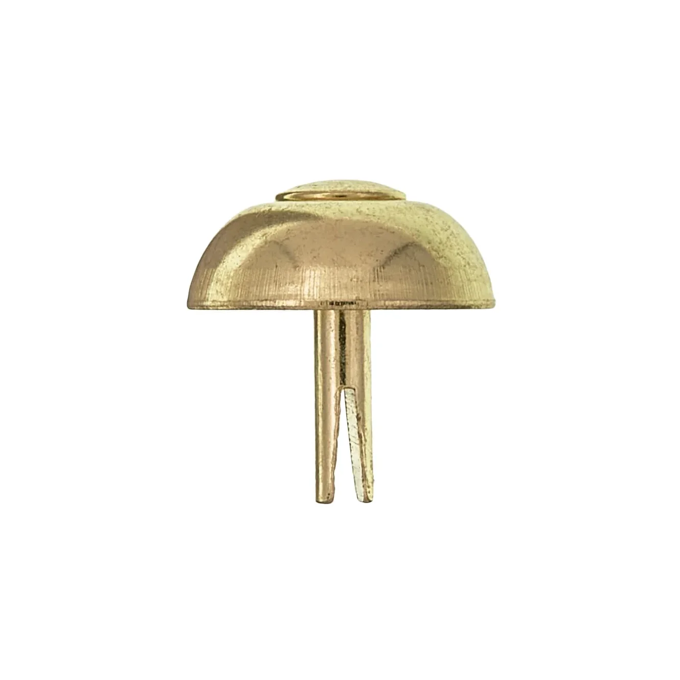 20mm Brass, Round Handbag Bottom Stud, Steel-PK10, #197-8-16-BP