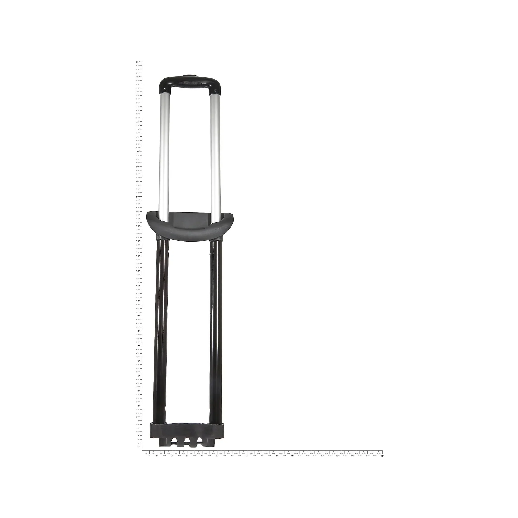 22*94 cm 2 Sections Iron Trolley Handle For Soft Luggage, #L-3857
