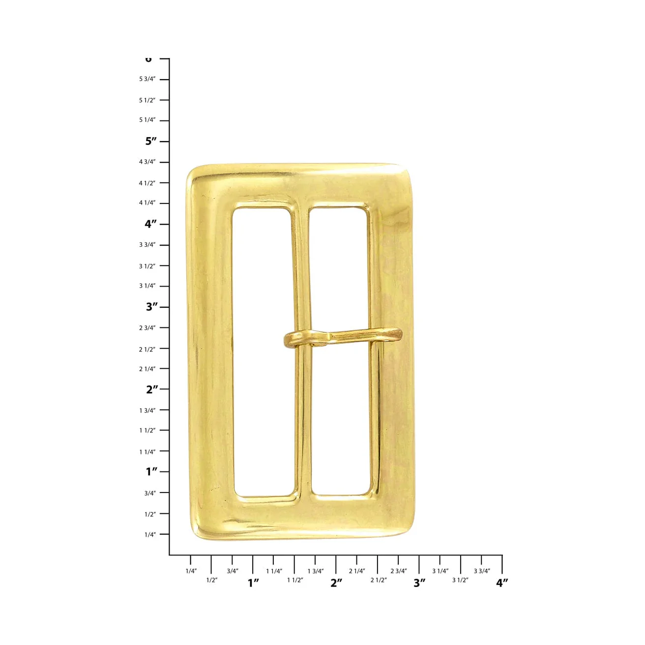 3 1/2" Santa Belt Buckle, Buckle Only, Solid Brass, #C-2126
