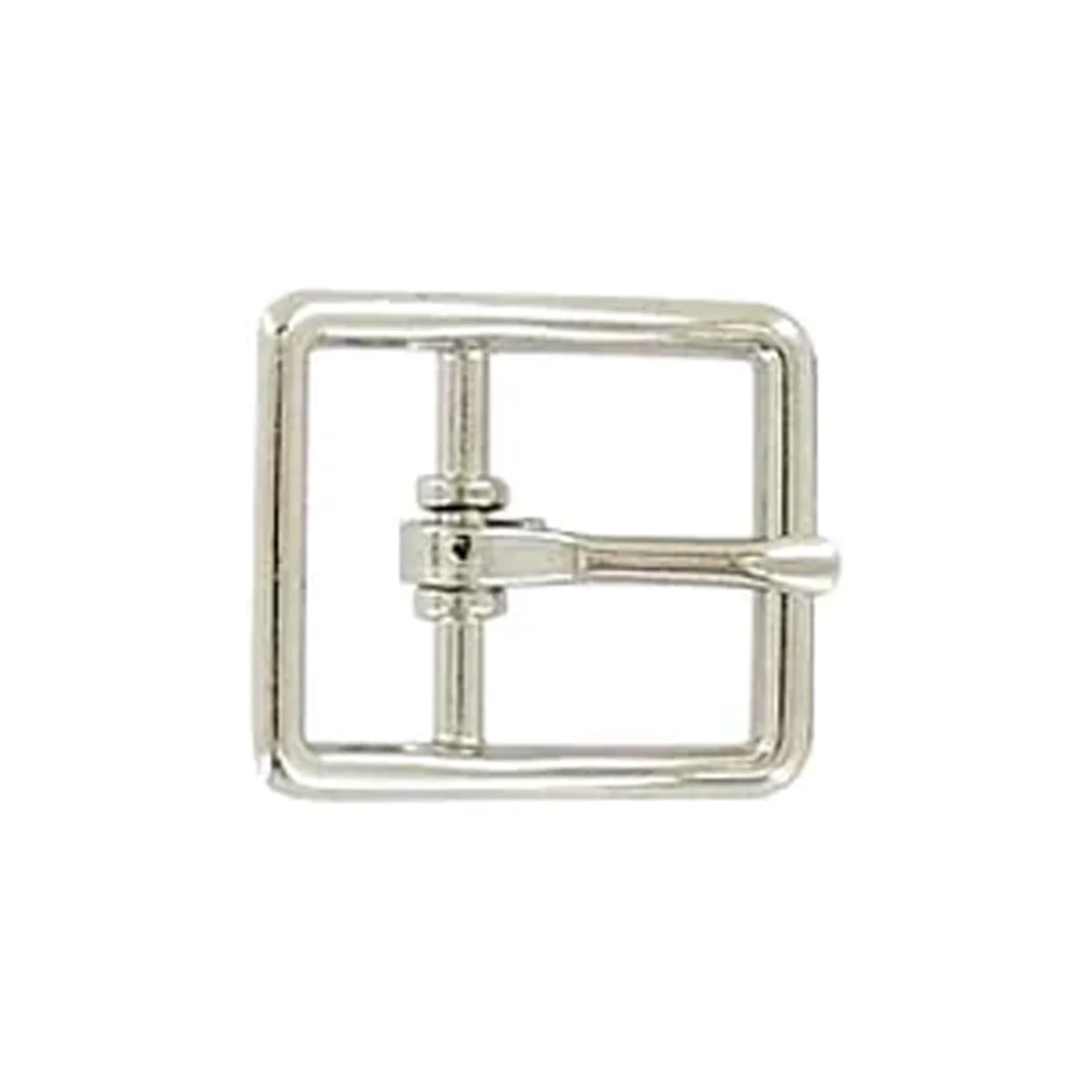 3/4"  Nickel, Center Bar Buckle, Zinc Alloy, #C-22-3-4-NP