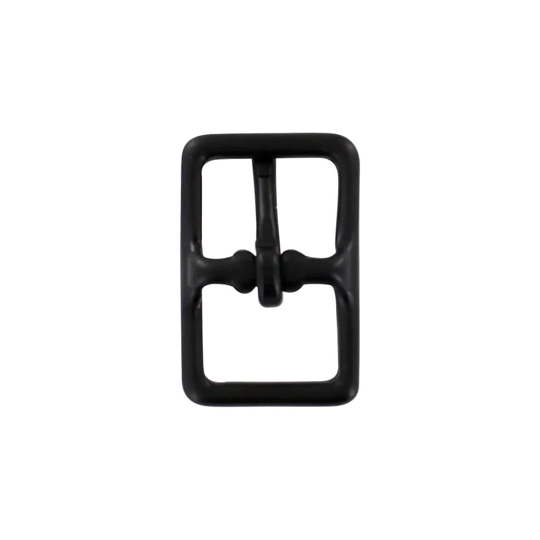 3/4" Black, Center Bar Buckle, Solid Brass, #C-1463-BLK