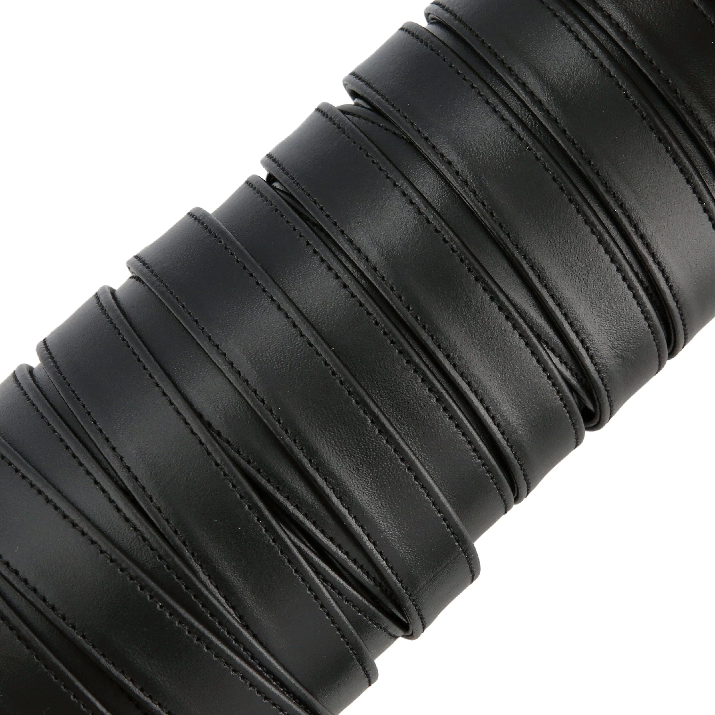 3/4" Black, Flat Leather Strapping, Leather, #CALF-3-4-BLK 1 4254-3-4-black-flat-leather-strapping-leather-calf-3-4-blk-1.webp