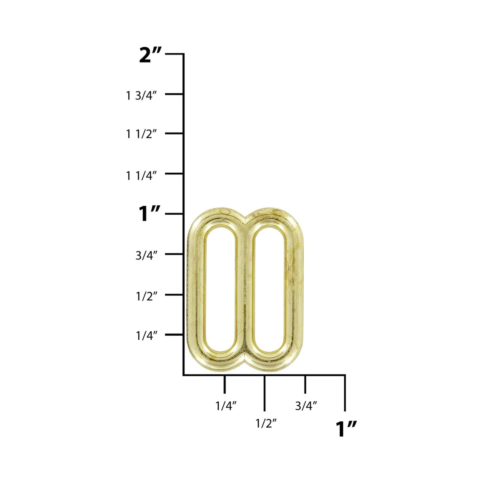 3/4" Brass, Cast Rounded Tri Bar Slide, Zinc Alloy, #C-1188-BP
