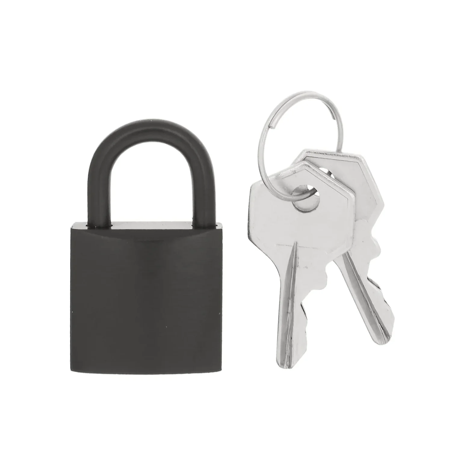 3/4" Matte Black, Padlock, Solid Brass, #L-1789-BLK
