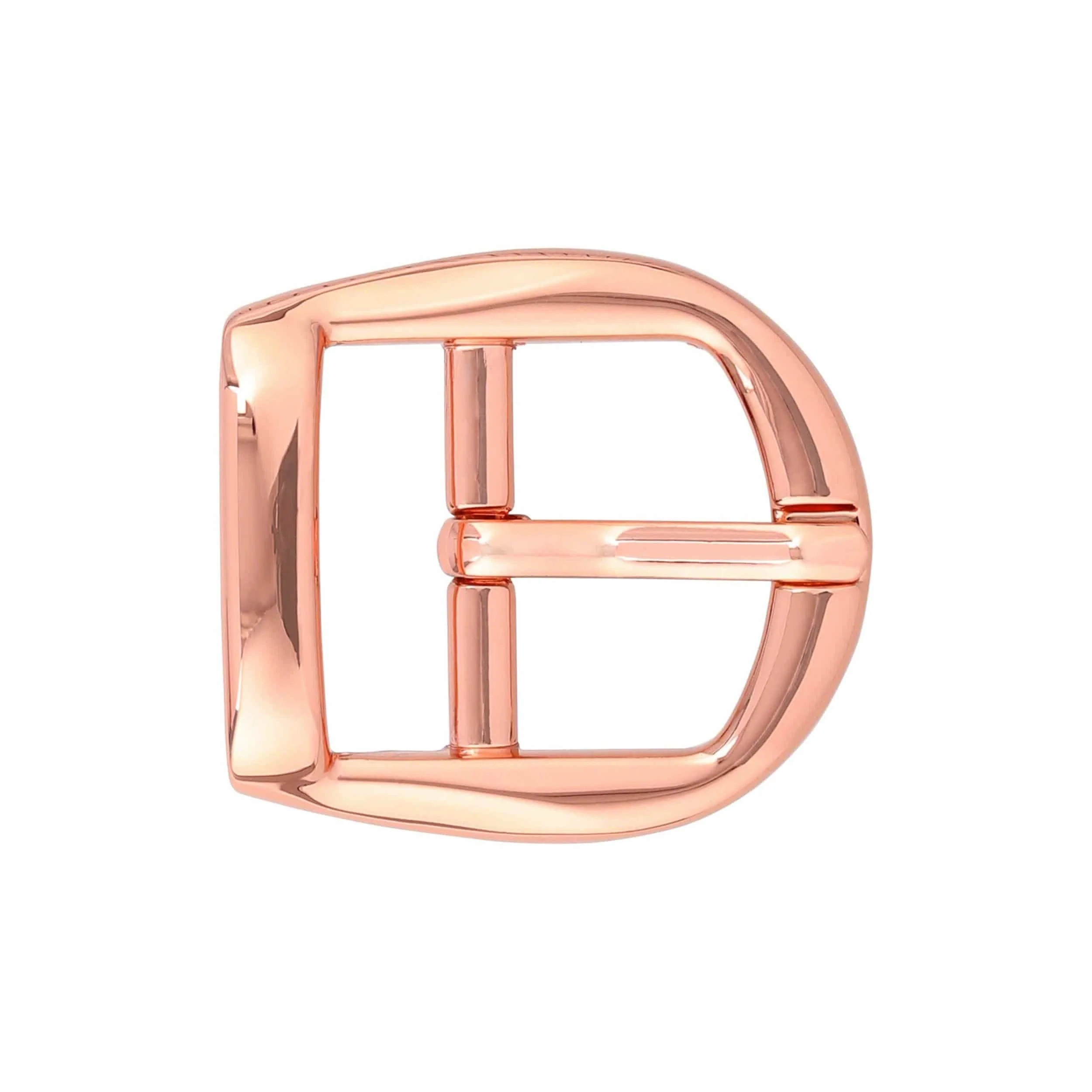 3/4" Shiny Copper, D Shaped Center Bar Buckle, Zinc Alloy, #C-1548-CPR