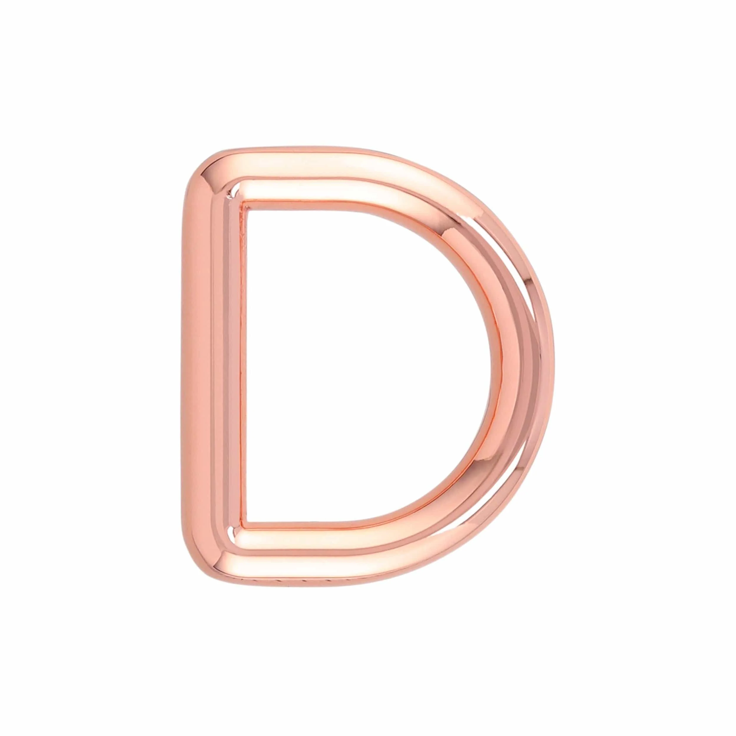 3/4" Shiny Copper, Solid D Ring, Zinc Alloy, #P-3151-CPR