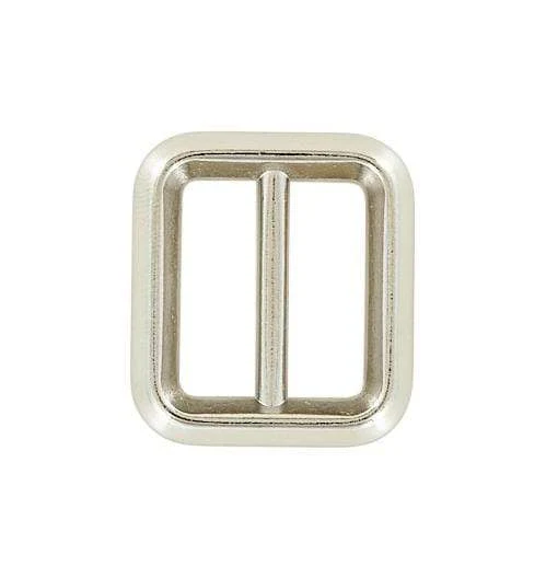 3/4" Shiny Nickel, Beveled Cast Double Loop, Zinc Alloy, #P-2893-NIC