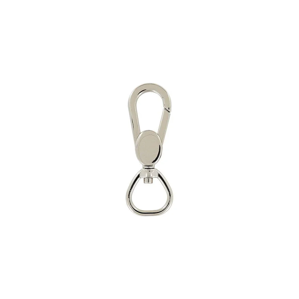 3/4" Shiny Nickel, Lever Flat Profile Swivel Snap, Zinc Alloy, #P-3056-NIC