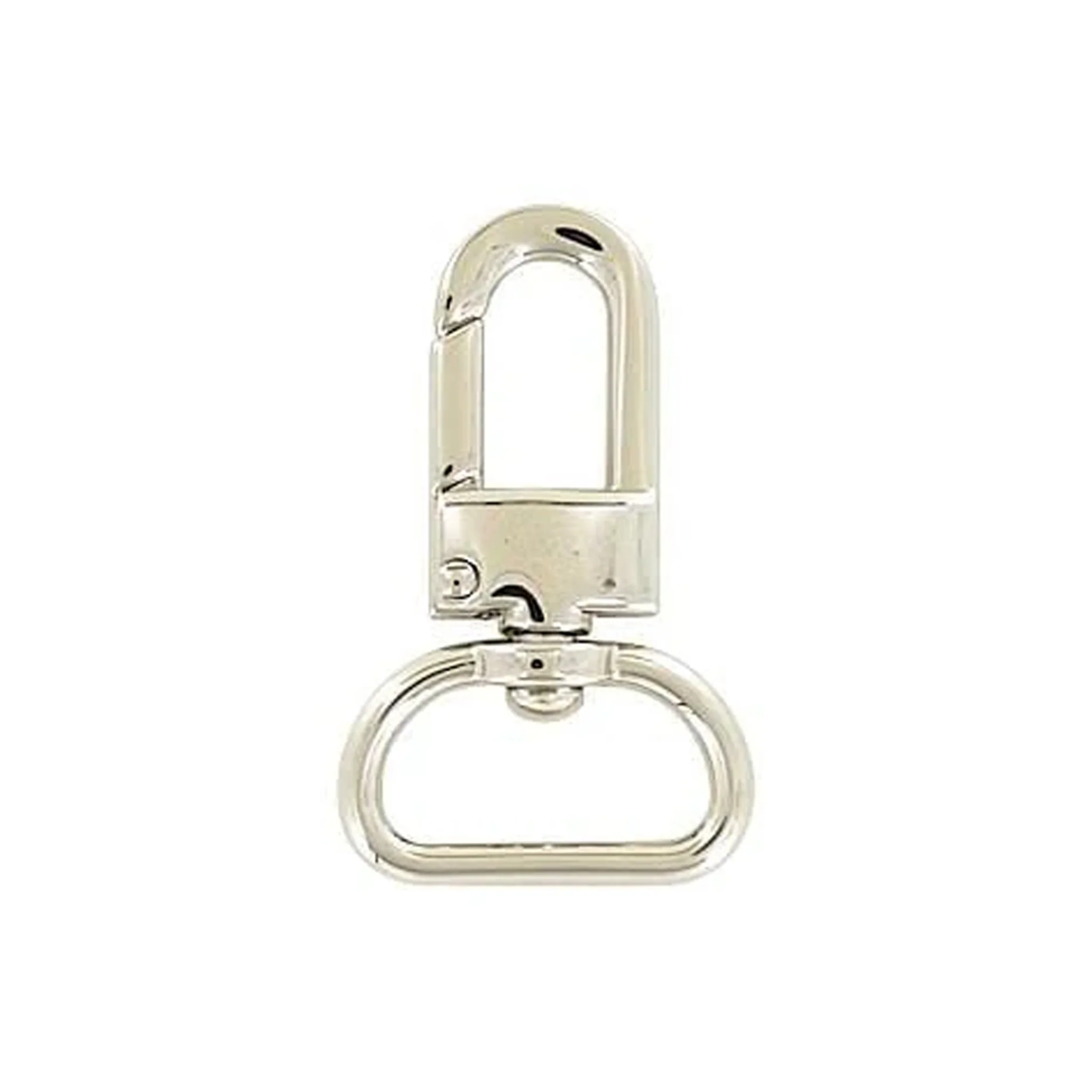3/4" Shiny Nickel, Lever Swivel Snap Hook, Zinc Alloy, #P-2766-NIC