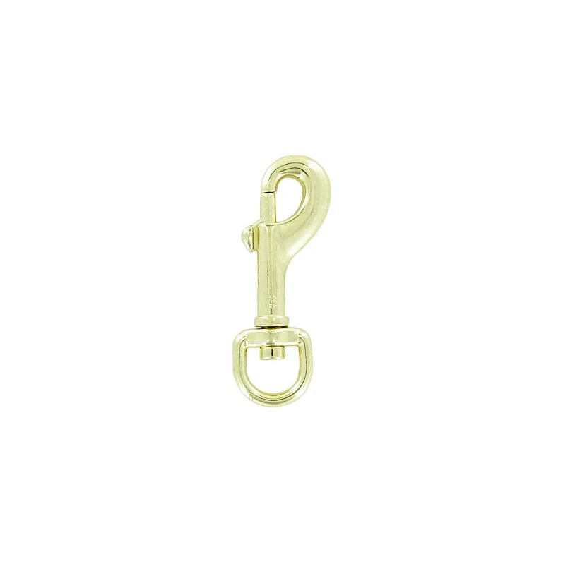 3/8" Brass, Bolt Swivel Snap Hook, Zinc Alloy, #P-815-BP