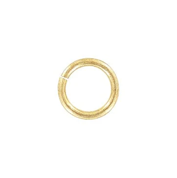 3/8" Brass, Split Round Jump Ring, Solid Brass, #A-2-1-2-SB