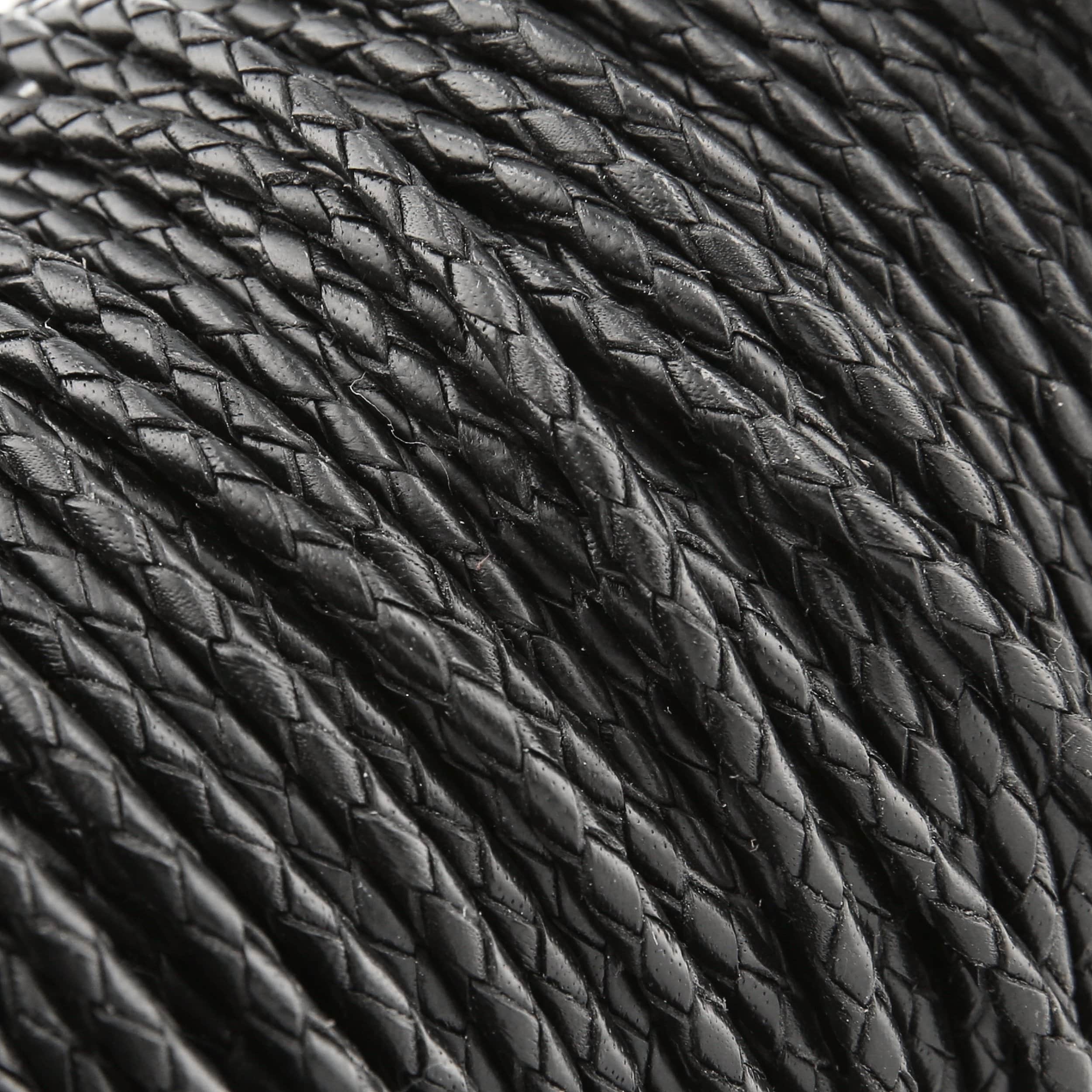 3mm Black, Braided Bolo Cord, Leather, #M-1632-BLK 1 4556-3mm-black-braided-bolo-cord-leather-m-1632-blk-1.jpg