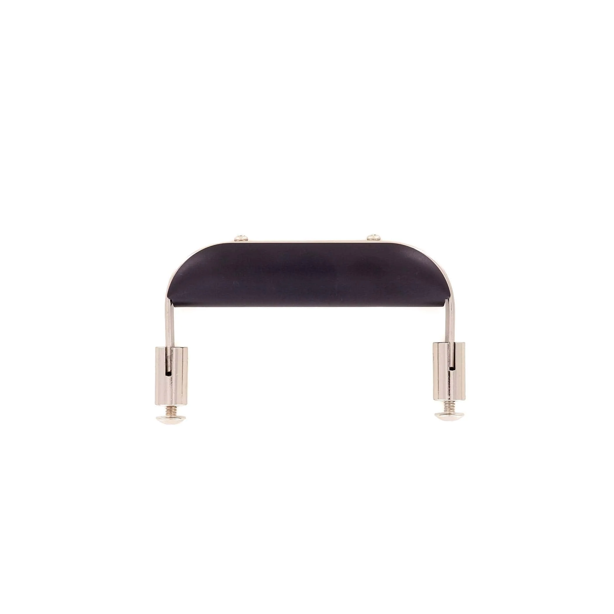 4 1/2" Black, Handle with Shiny Nickel Hardware, Plastic/Steel, #L-157-BLK-NP