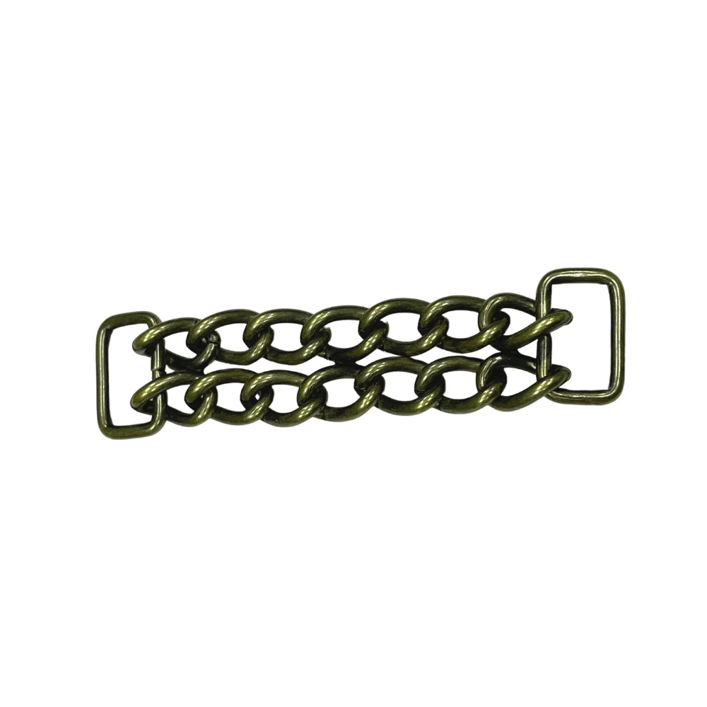 4" Antique Brass, Double Chain Purse Handle, Steel, #C-1576-ANTB 1 4581-4-antique-brass-double-chain-purse-handle-steel-c-1576-antb-1.webp