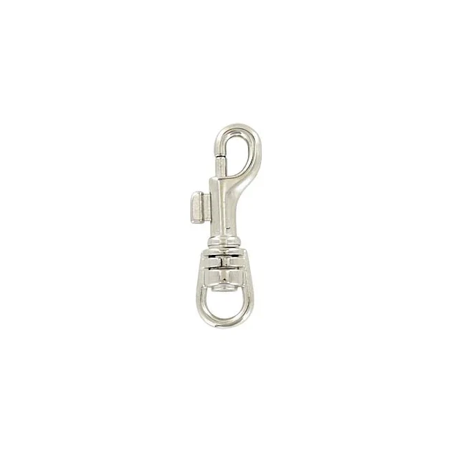 5/16" Shiny Nickel, Bolt Swivel Snap Hook, Zinc Alloy, #P-1783-NP