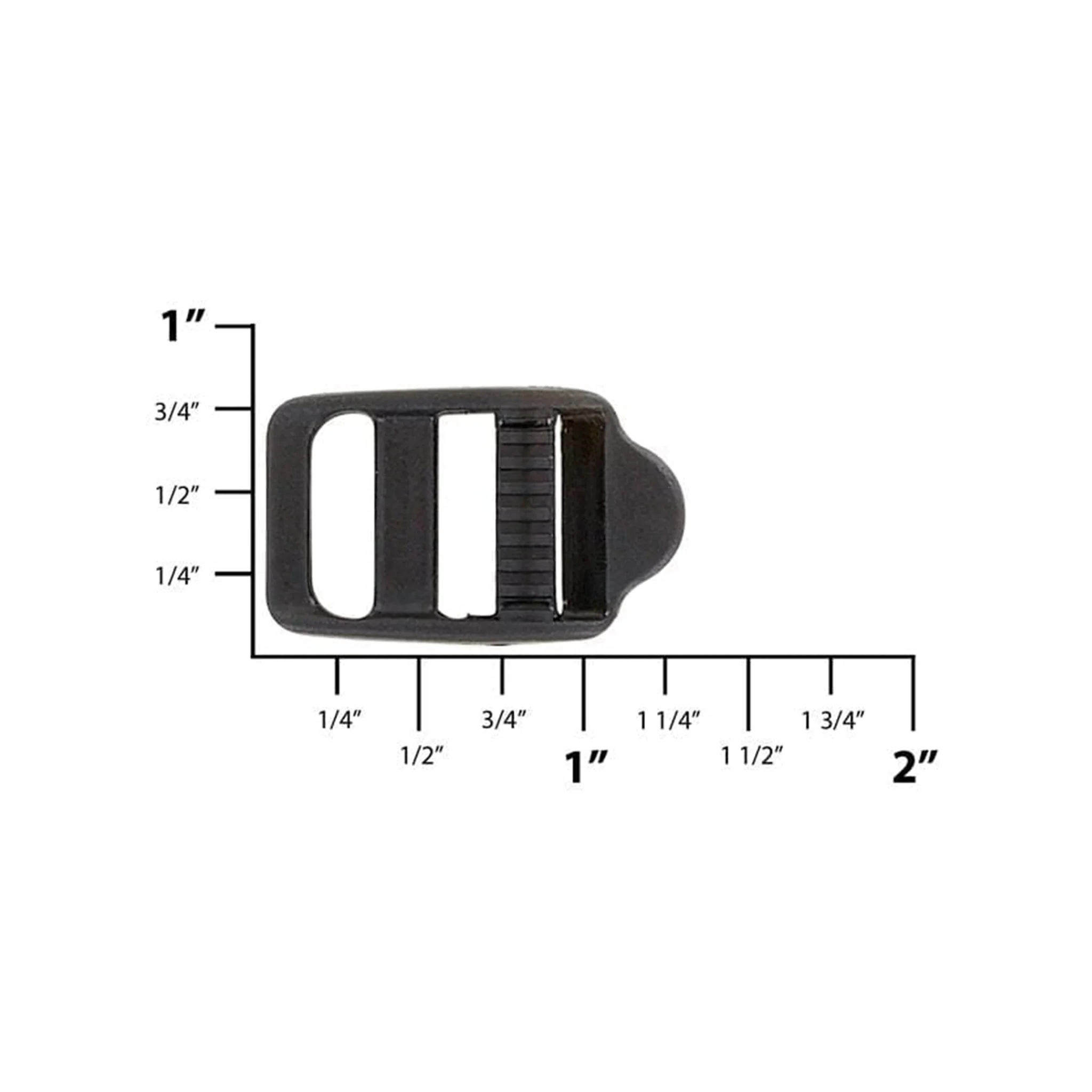 5/8" Black, Tensionlock, Plastic, #TL-5-8