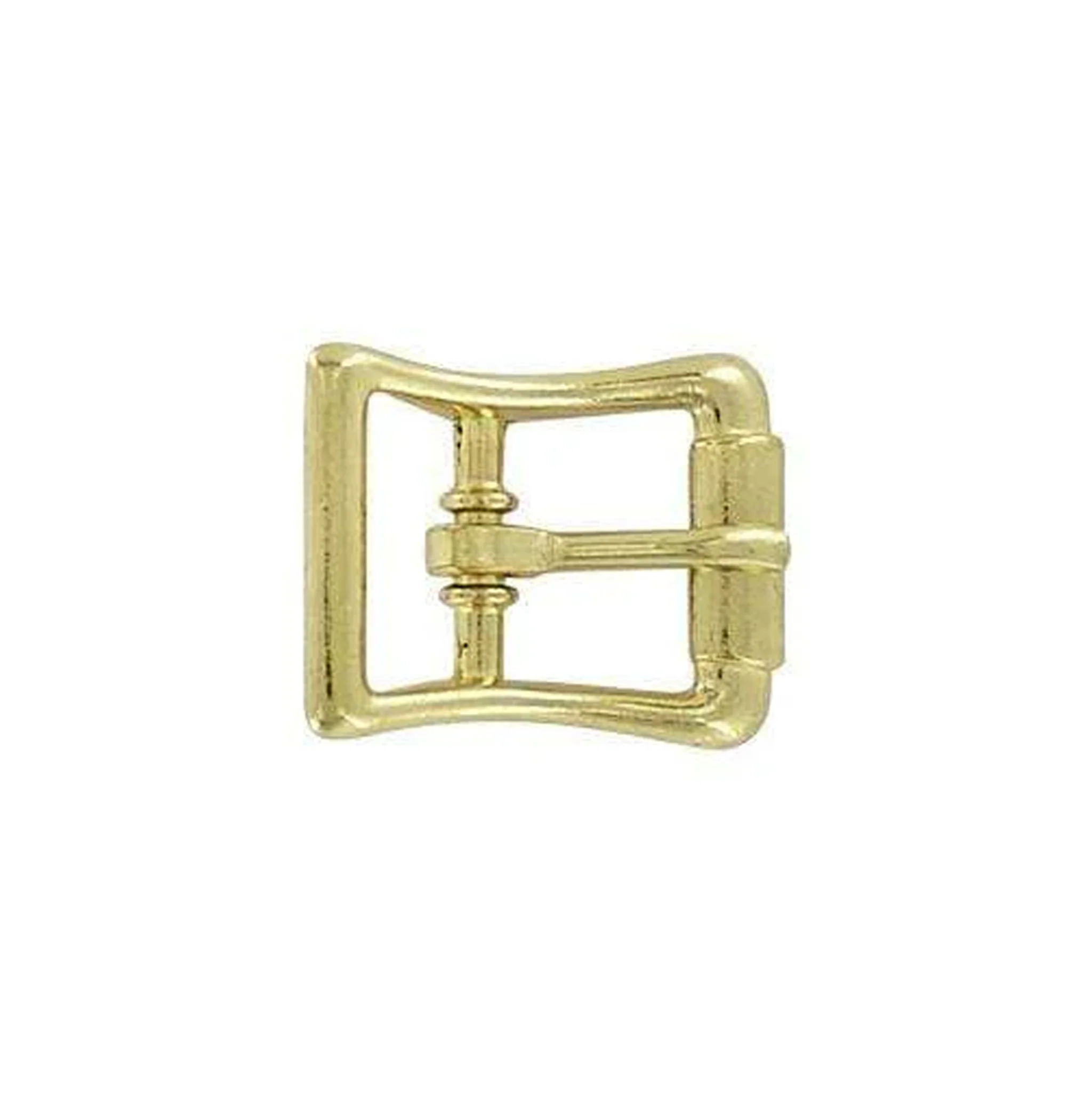5/8" Brass, Imitation Roller Center Bar Buckle, Zinc Alloy, #C-54-5-8-BP